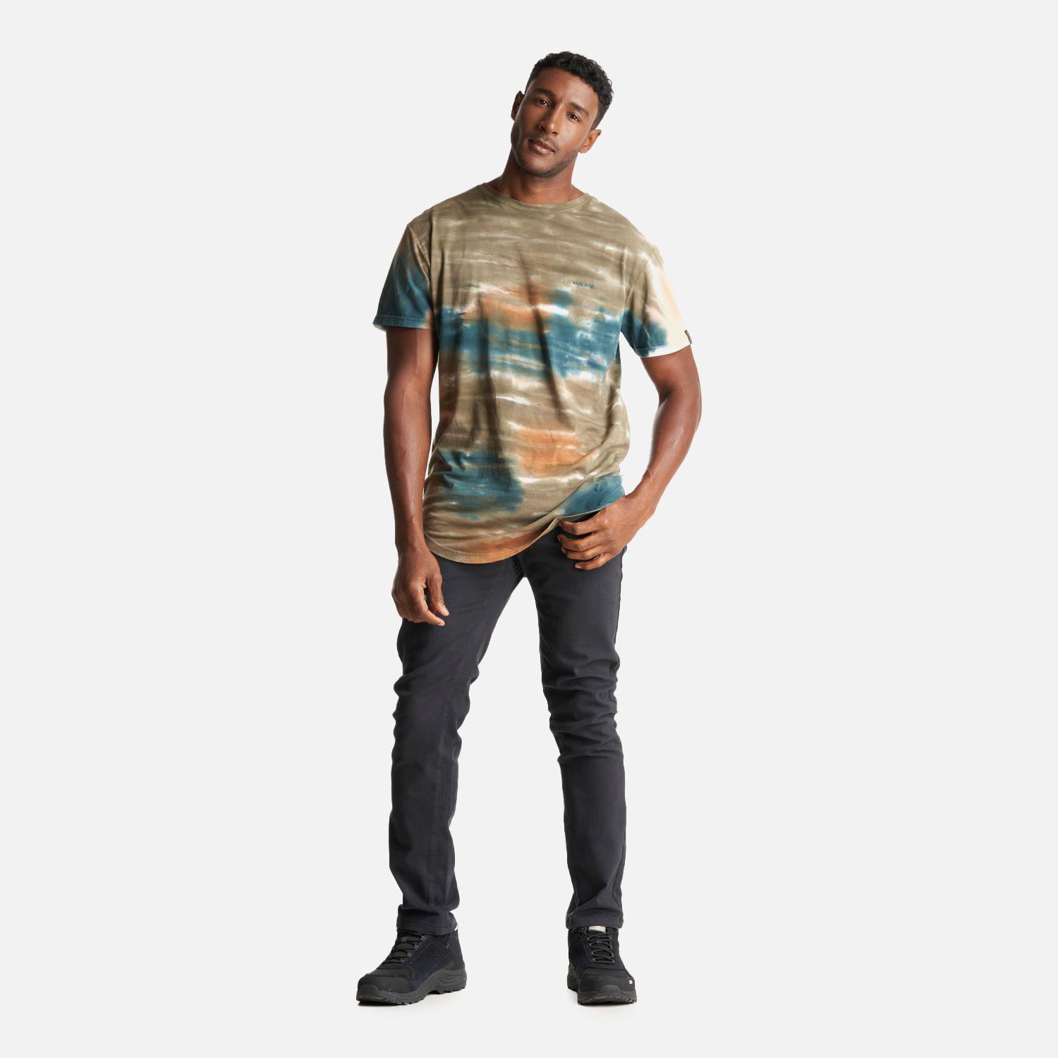 Polera Hombre Rastro Print Beige Haka Honu-5