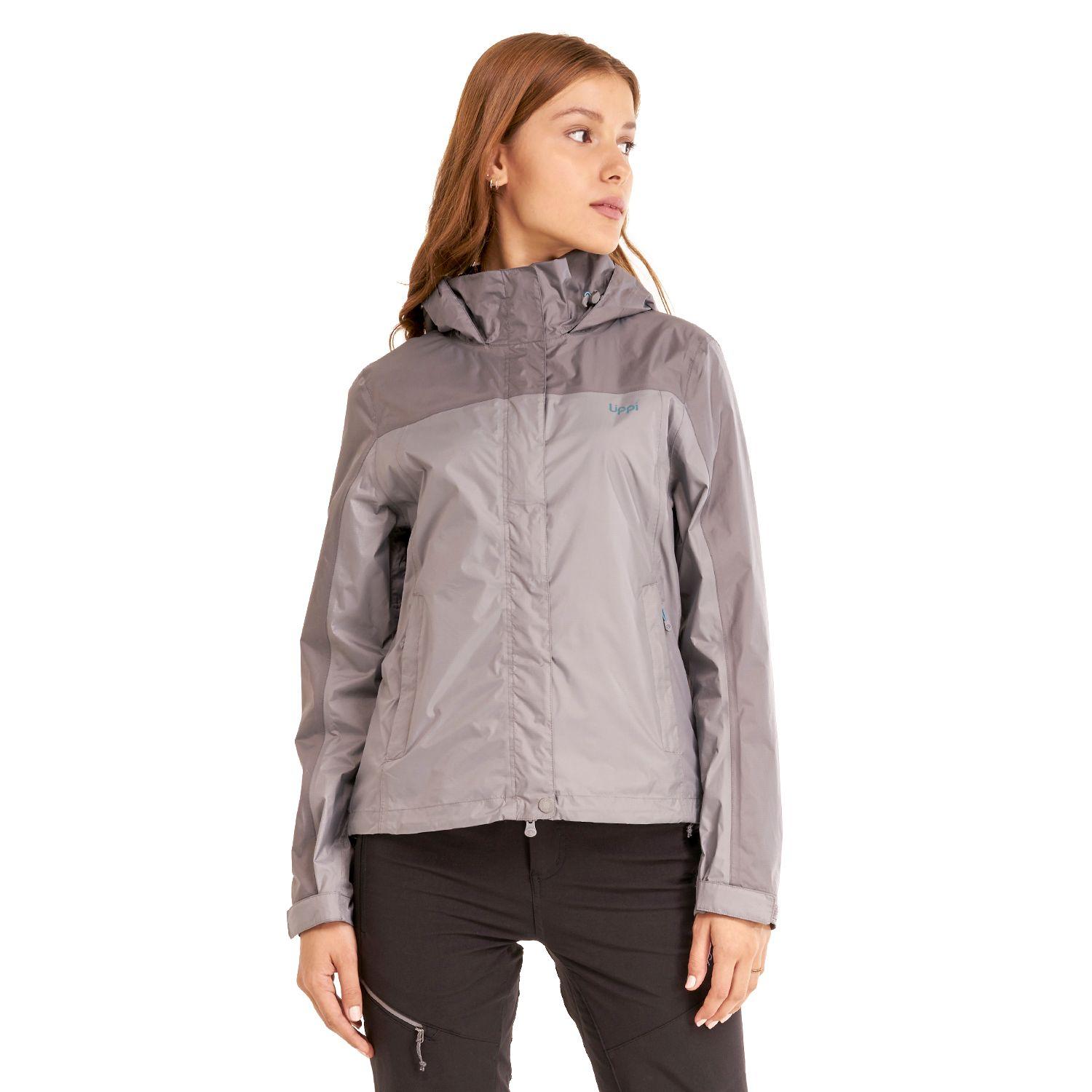 Chaqueta Mujer Abyss B-Dry Hoody Jacket Gris Medio Lippi-1