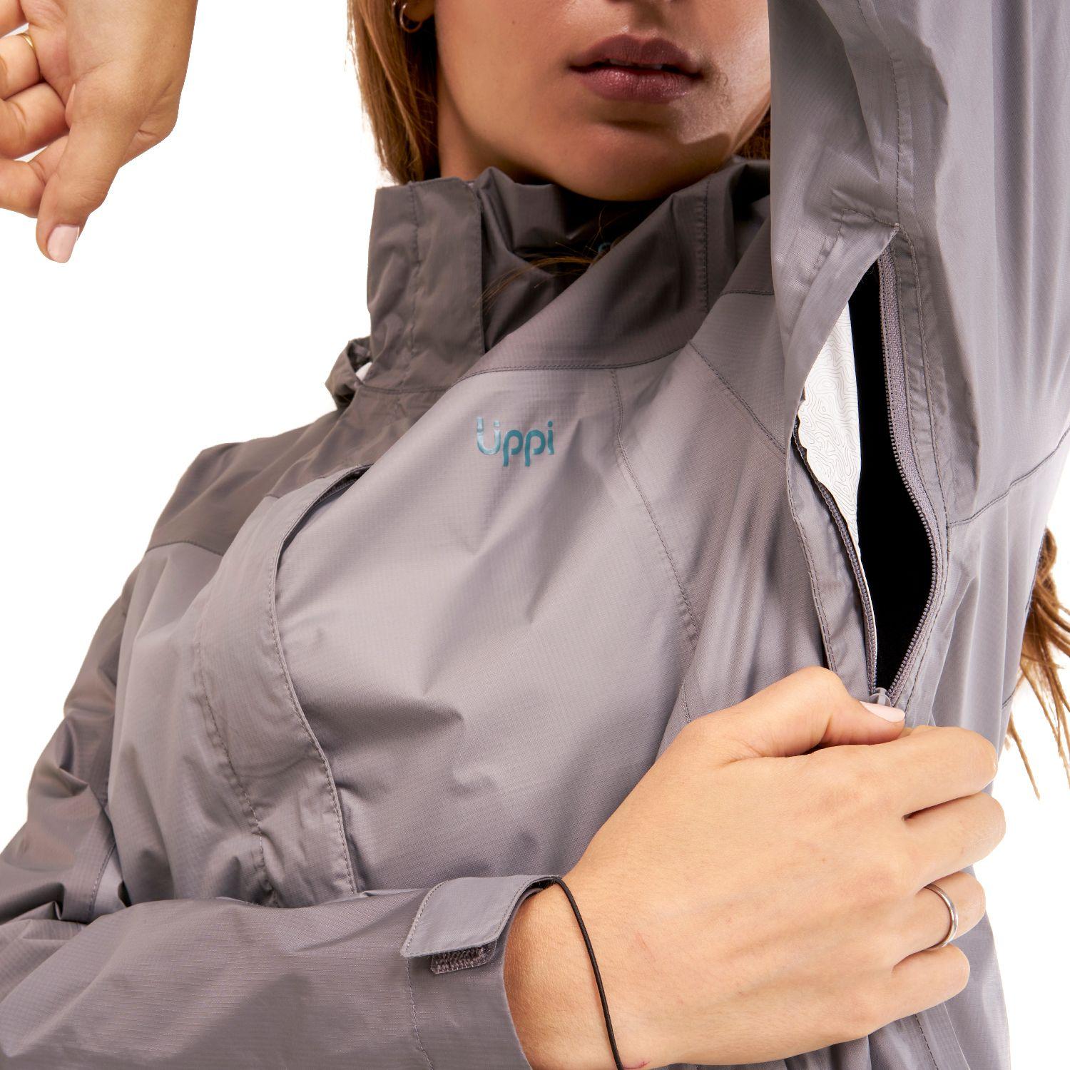 Chaqueta Mujer Abyss B-Dry Hoody Jacket Gris Medio Lippi-4