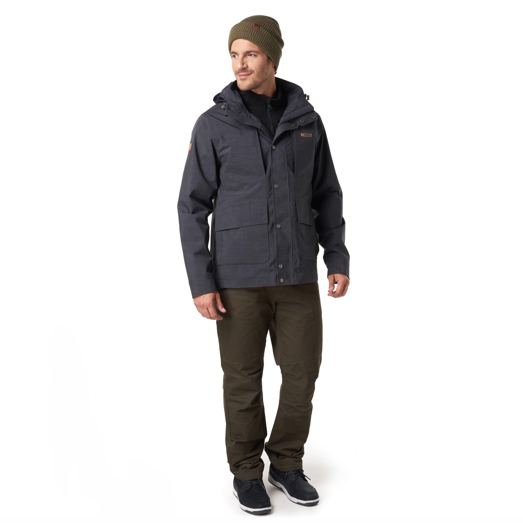 Chaqueta Hombre Nalca Fusion-3 Hoody Jacket Azul Noche / Verde Oscuro Lippi-1