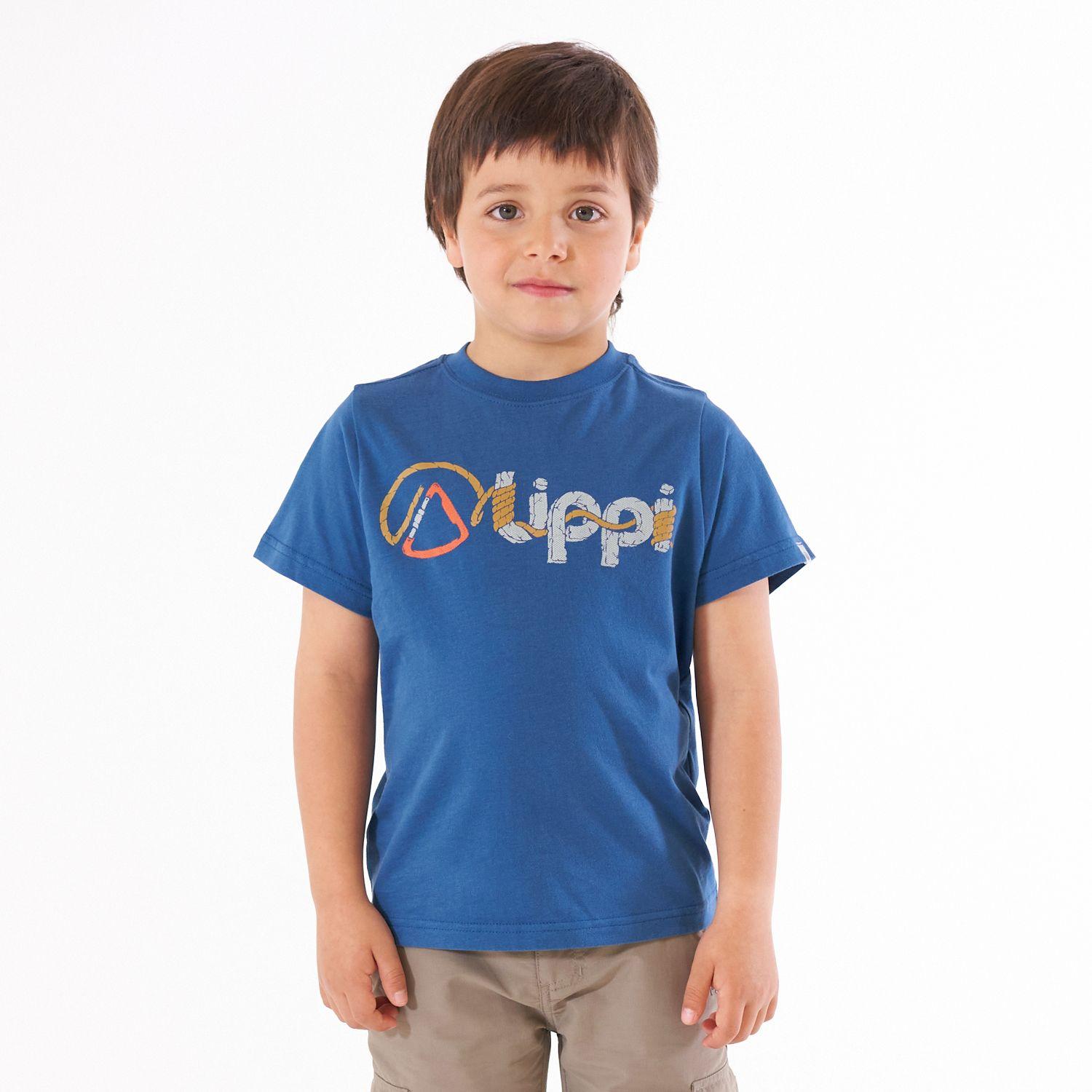 Polera Niño Logo Lippi UV-Stop T-Shirt Azul Lippi V21-1