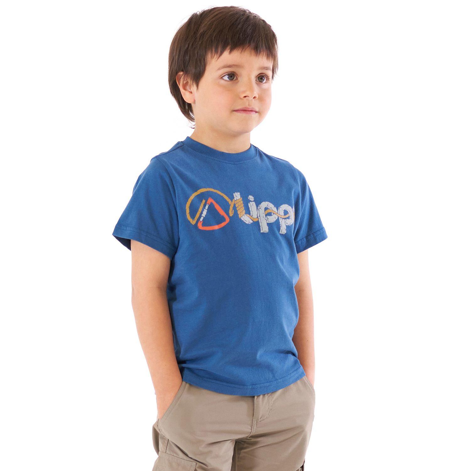 Polera Niño Logo Lippi UV-Stop T-Shirt Azul Lippi V21-2