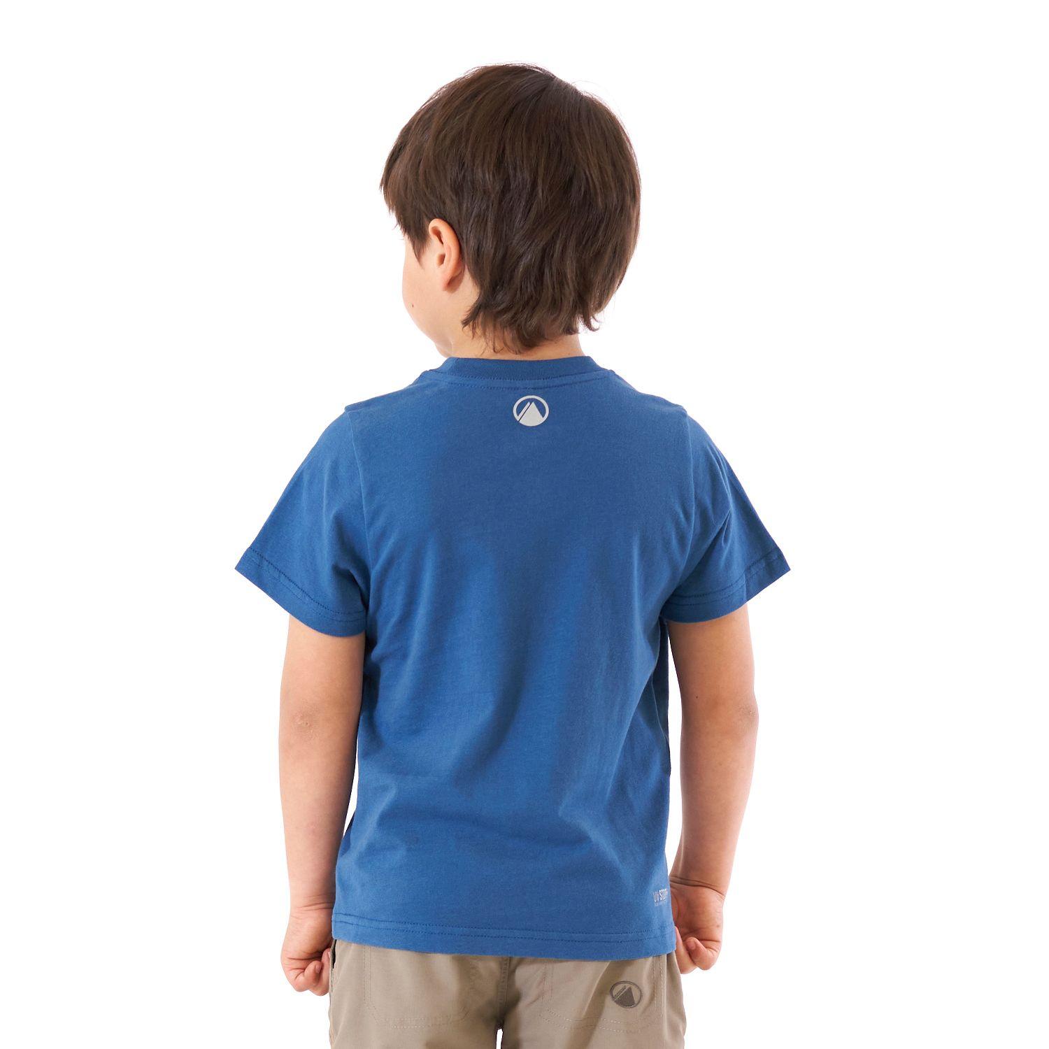 Polera Niño Logo Lippi UV-Stop T-Shirt Azul Lippi V21-5