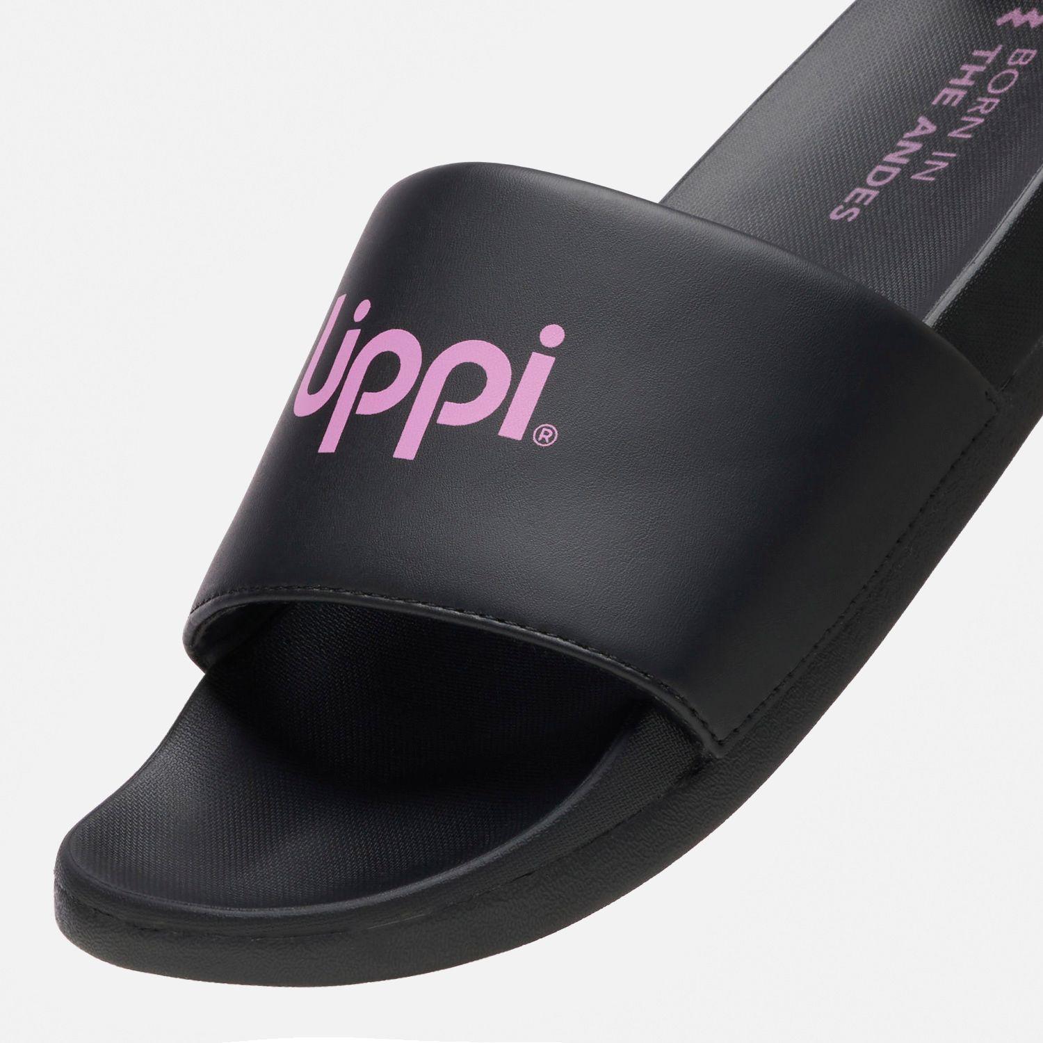 Sandalia Mujer Insigne Slide Negro Lippi V25-1
