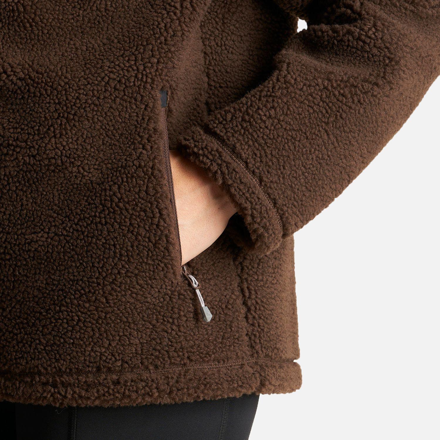 Chaqueta Mujer Glaciar Sherpa Pro Jacket Café Lippi-5