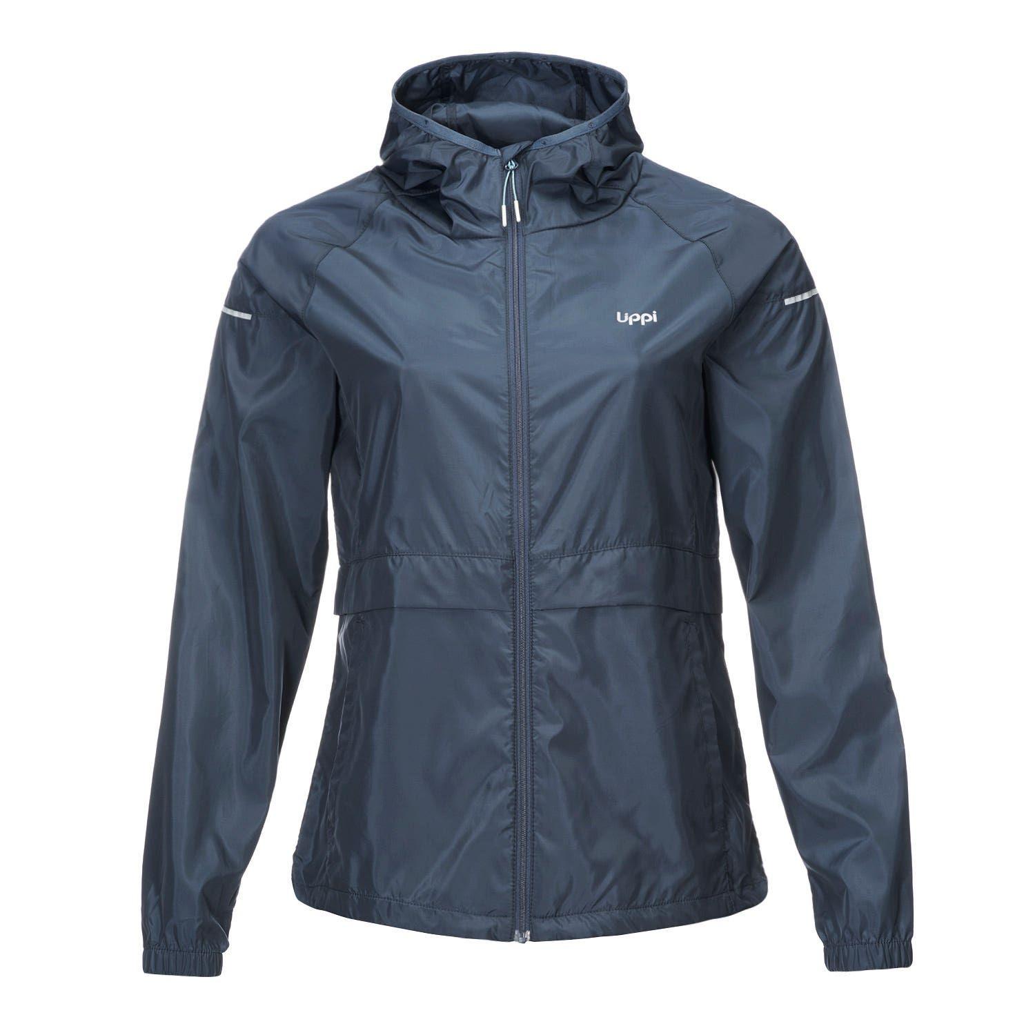 Chaqueta Mujer Nightfall WindBreaker Hoody Jacket Azul Piedra Lippi-0