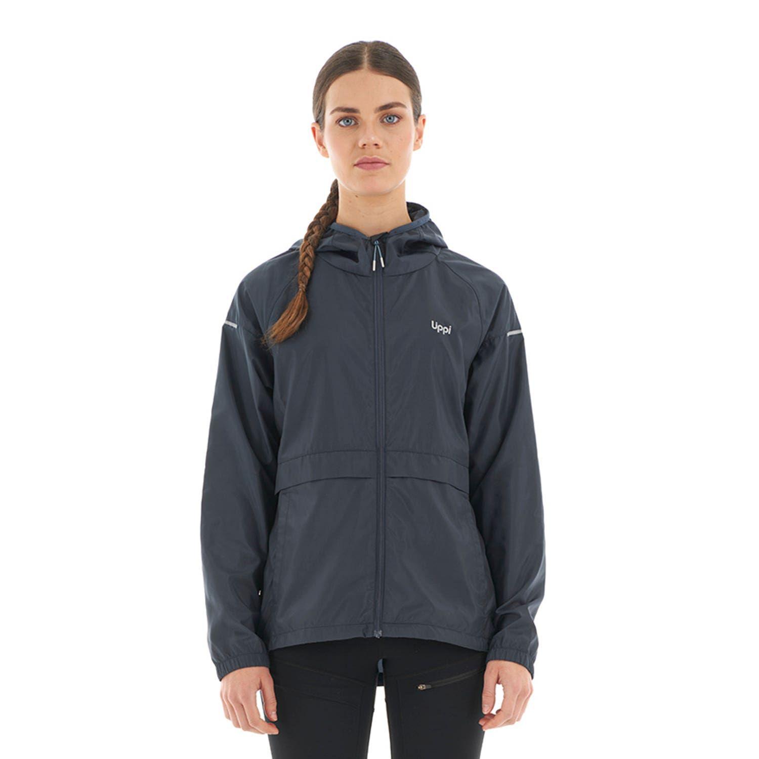 Chaqueta Mujer Nightfall WindBreaker Hoody Jacket Azul Piedra Lippi-1