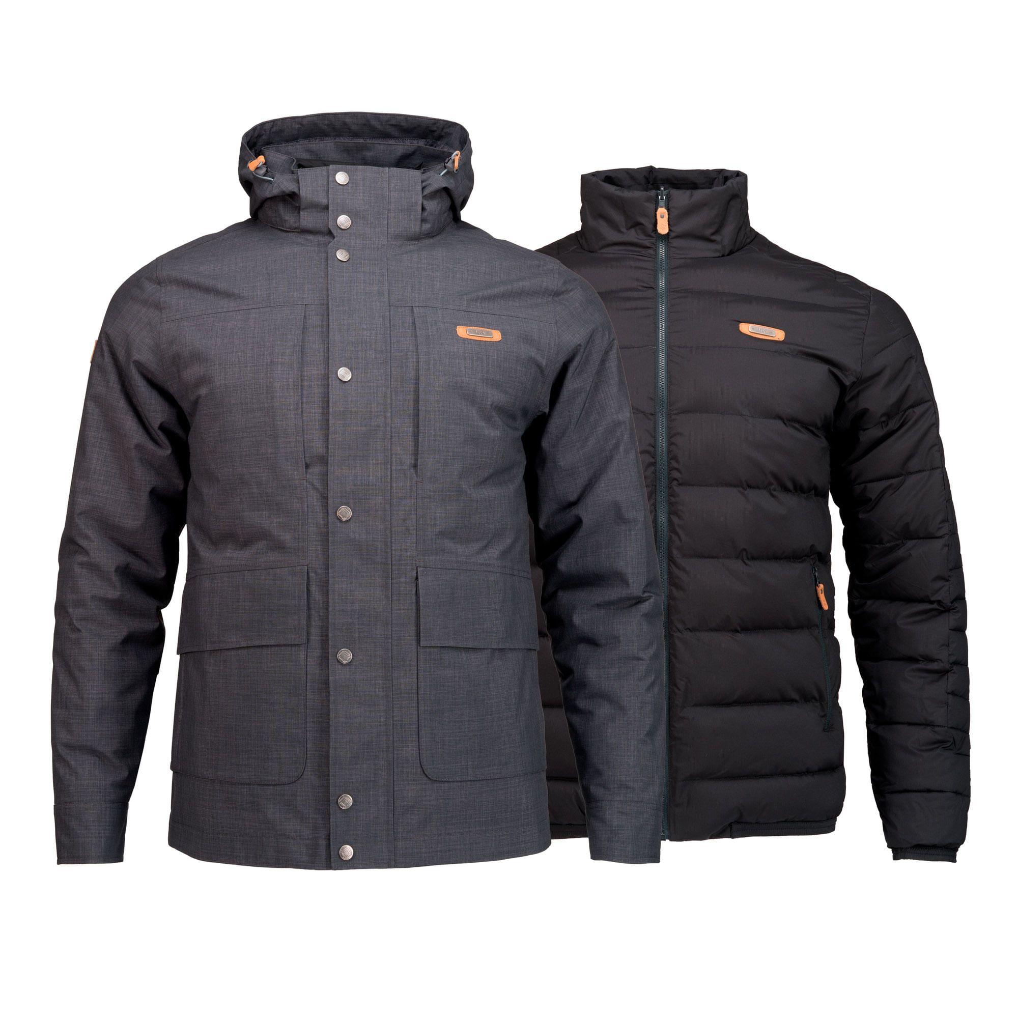 Chaqueta Hombre Nalca Fusion-3 Hoody Jacket Grafito / Grafito Lippi-0