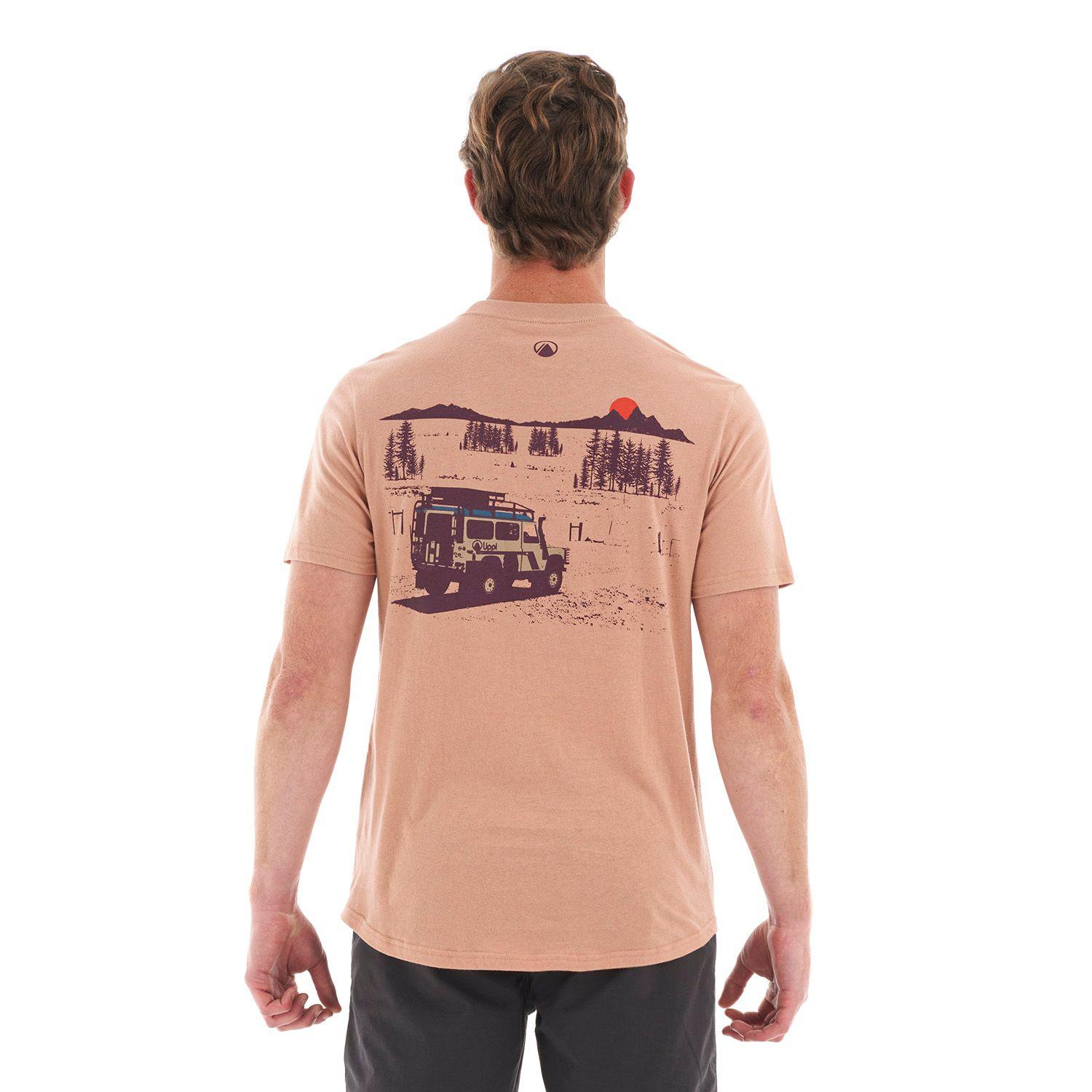 Polera Hombre Road Trip UV-Stop T-Shirt Camel Lippi-5