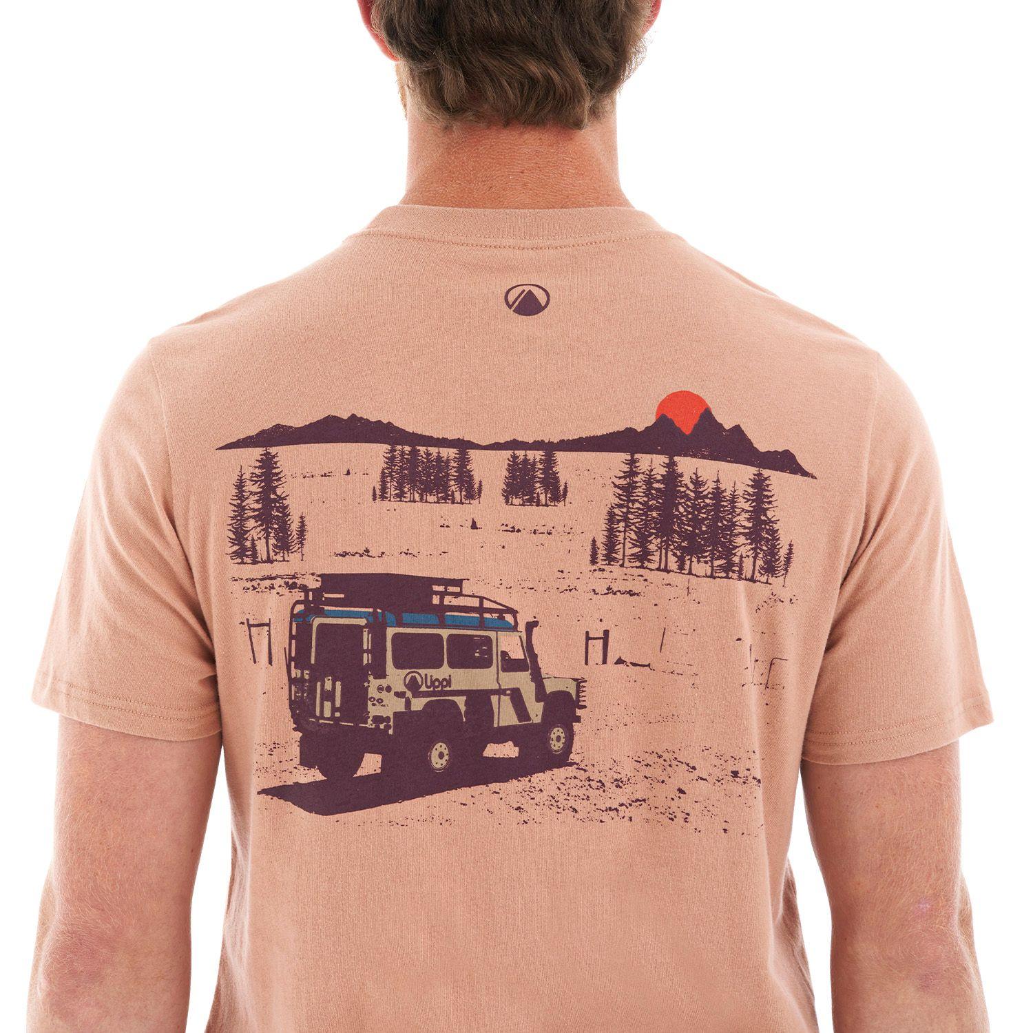Polera Hombre Road Trip UV-Stop T-Shirt Camel Lippi-6