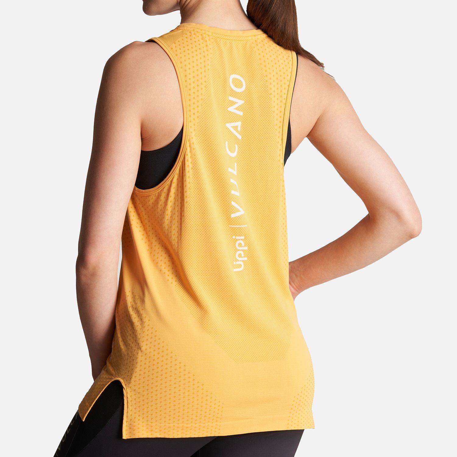 Polera Mujer 4 Run Seamless Trail T-Shirt Amarillo Lippi 23-4