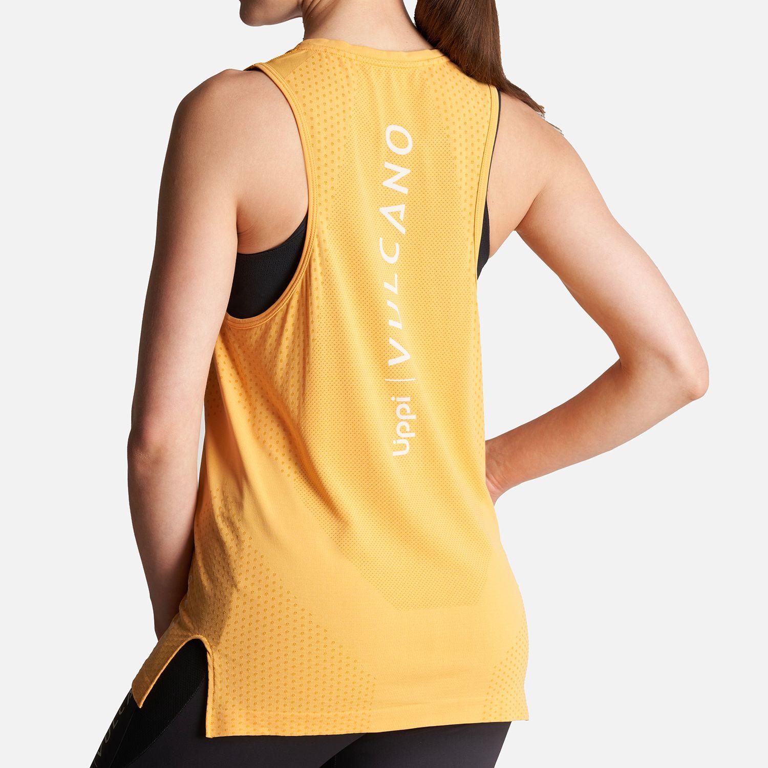 Polera Mujer 4 Run Seamless Trail T-Shirt Amarillo Lippi-4