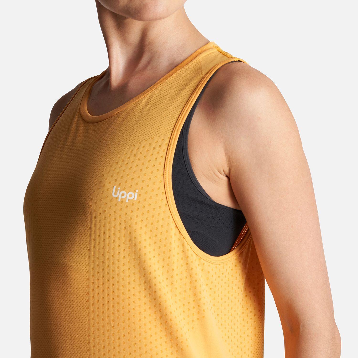 Polera Mujer 4 Run Seamless Trail T-Shirt Amarillo Lippi-6