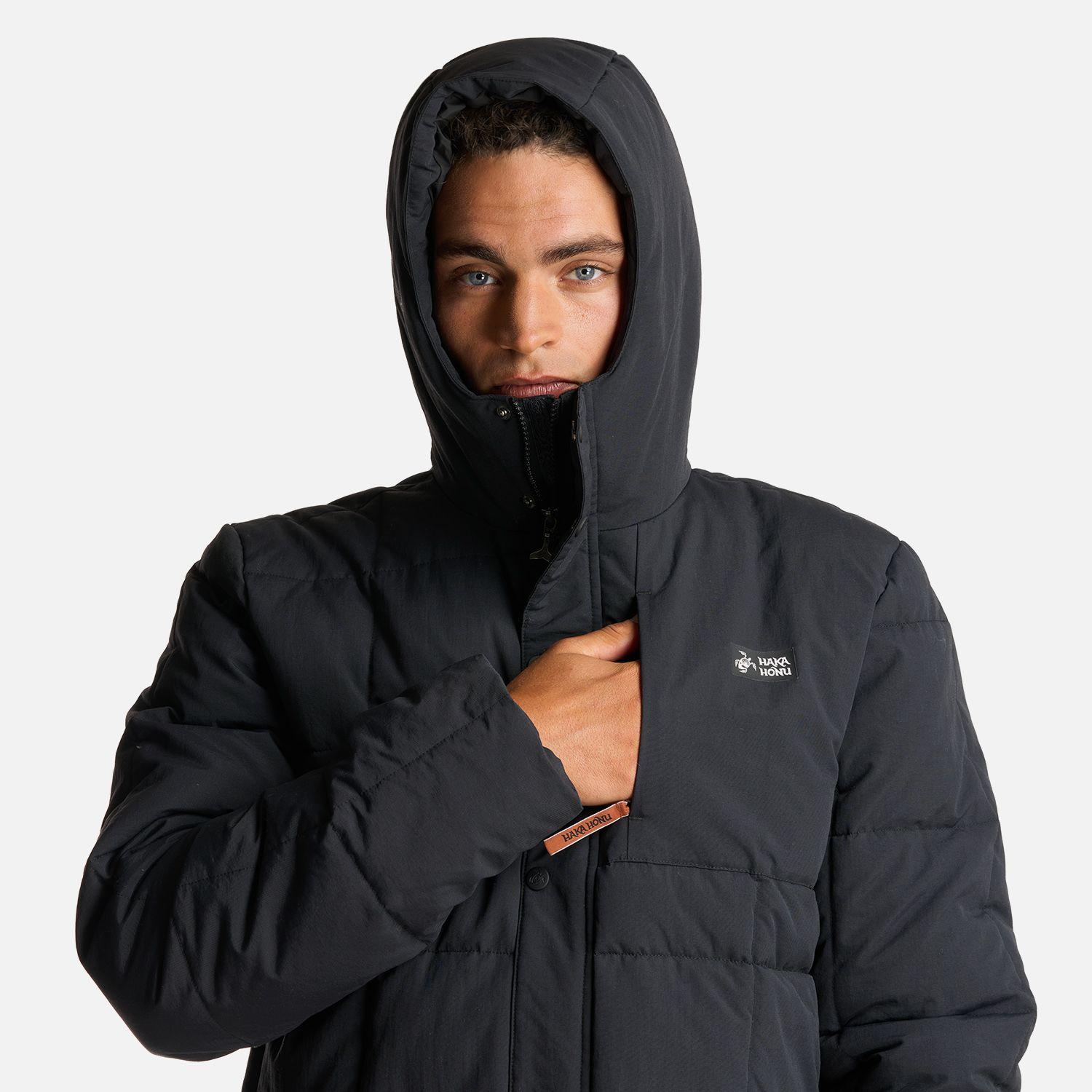 Chaqueta Hombre Aislado Negro Haka Honu-3