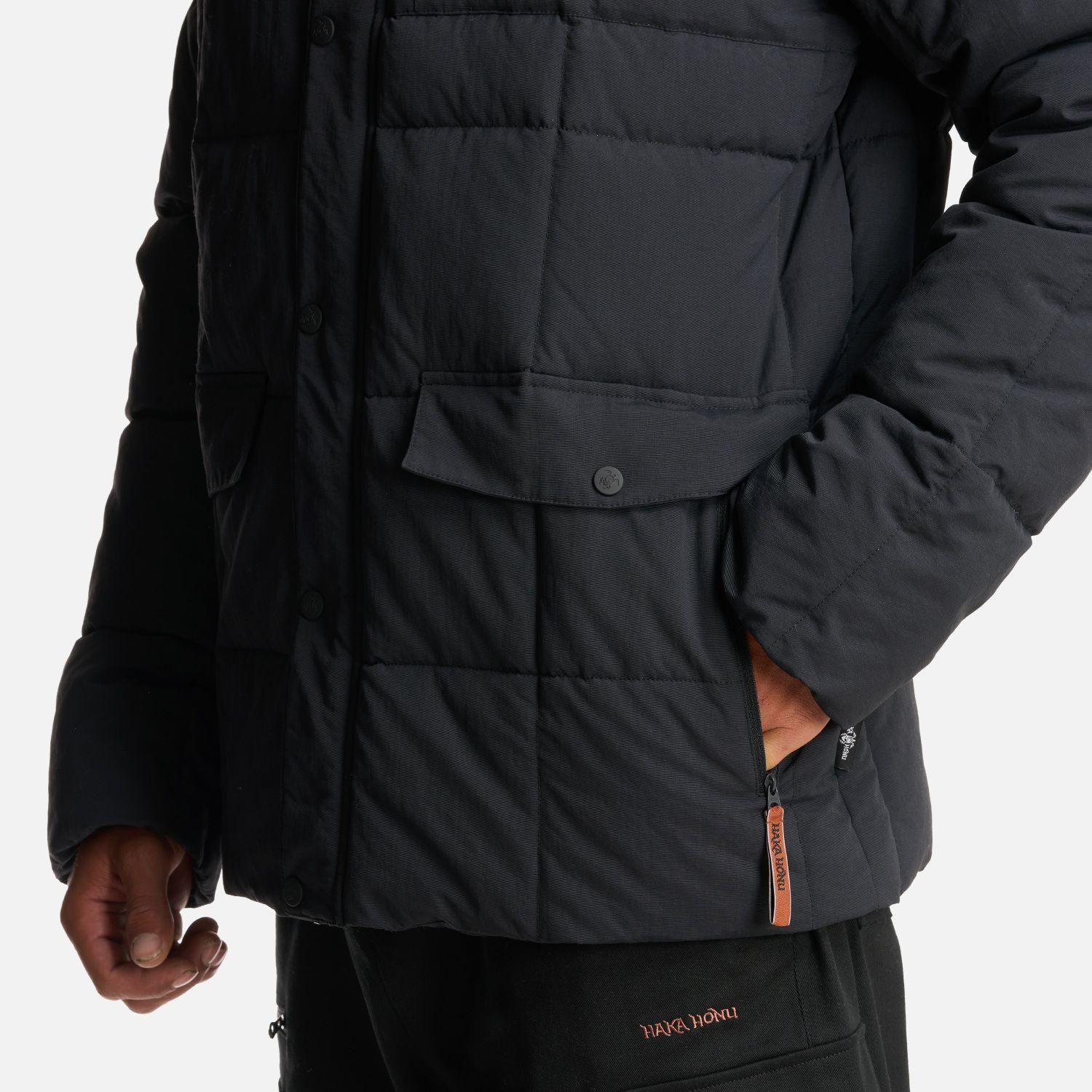 Chaqueta Hombre Aislado Negro Haka Honu-4
