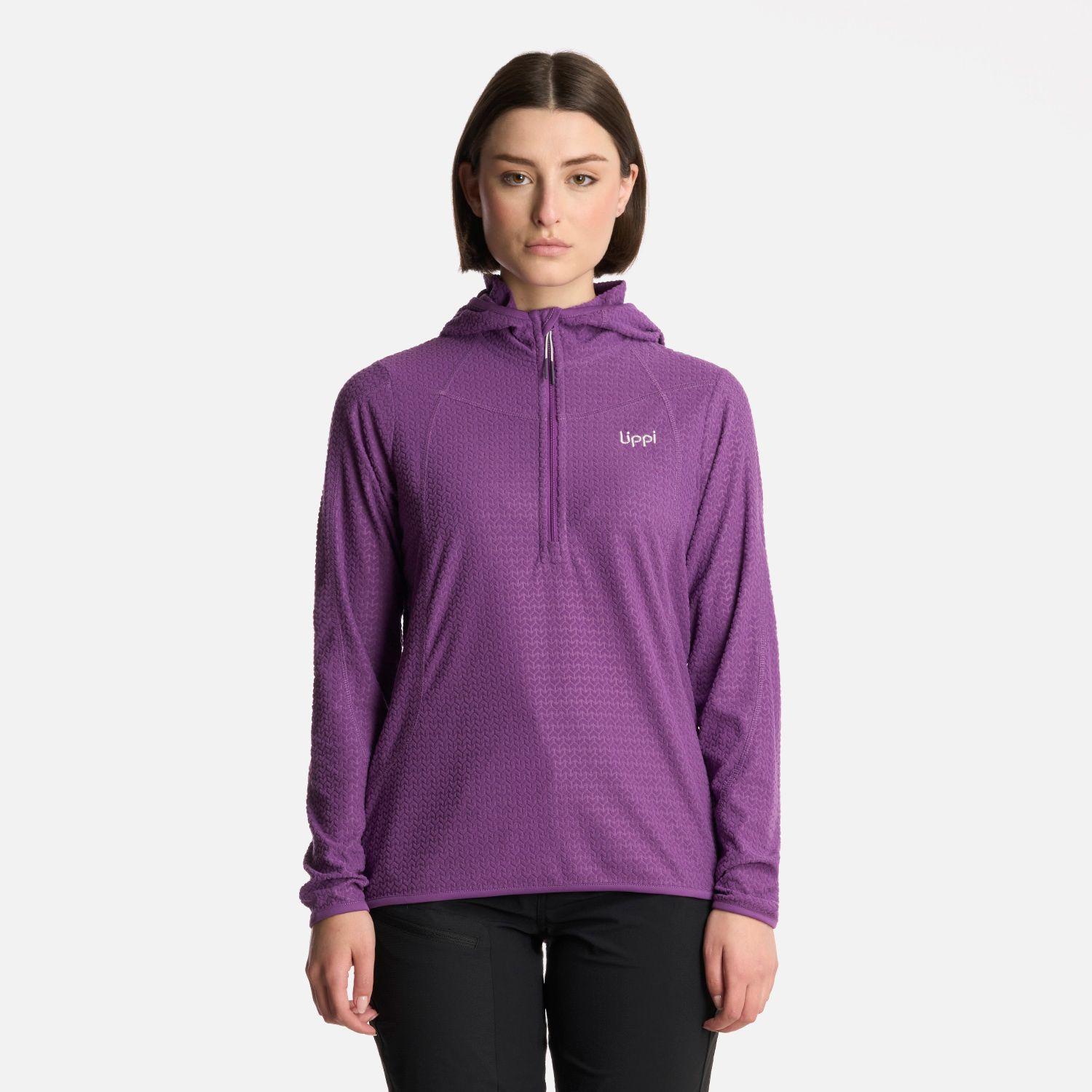 Polerón Mujer Jacaranda Nano-F 14 Zip Hoody Violeta Lippi-0