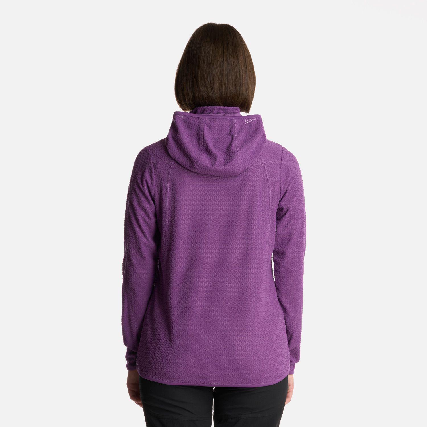 Polerón Mujer Jacaranda Nano-F 14 Zip Hoody Violeta Lippi-2