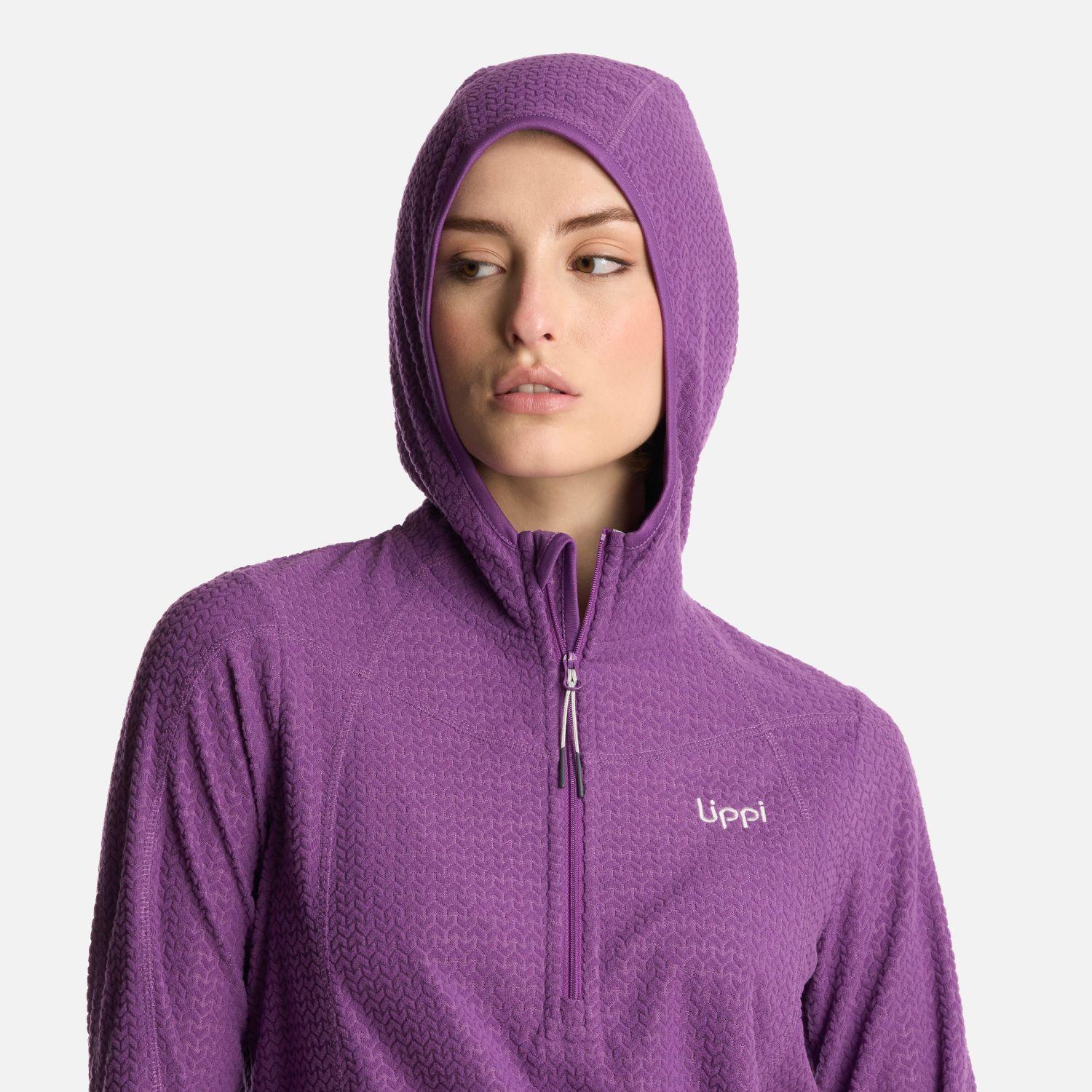 Polerón Mujer Jacaranda Nano-F 14 Zip Hoody Violeta Lippi-3