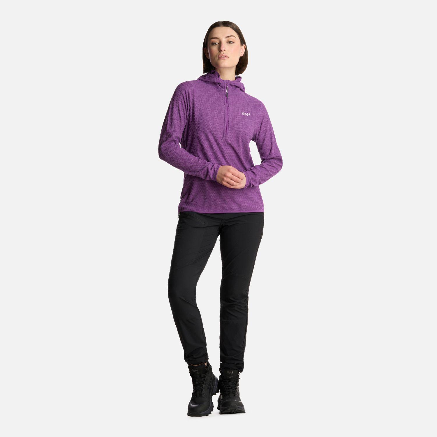Polerón Mujer Jacaranda Nano-F 14 Zip Hoody Violeta Lippi-4