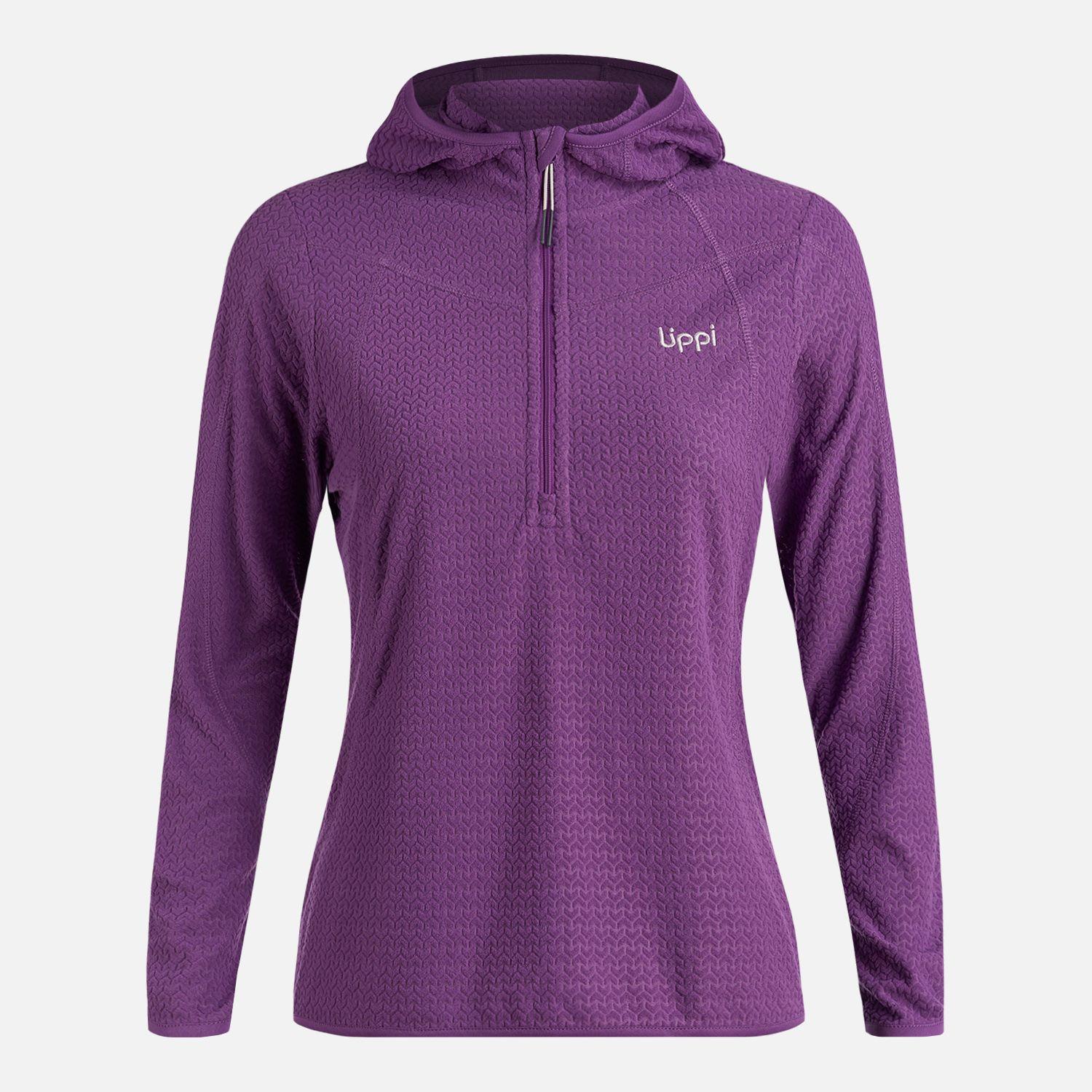 Polerón Mujer Jacaranda Nano-F 14 Zip Hoody Violeta Lippi-5