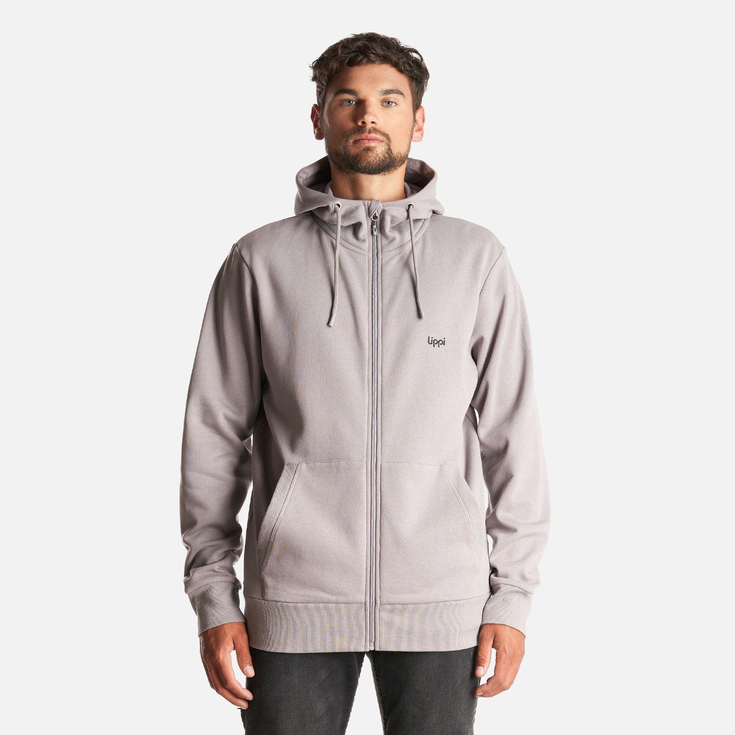 Poleron Hombre Ulmo Full Zip Hoody Sweatshirt Malva Lippi-1