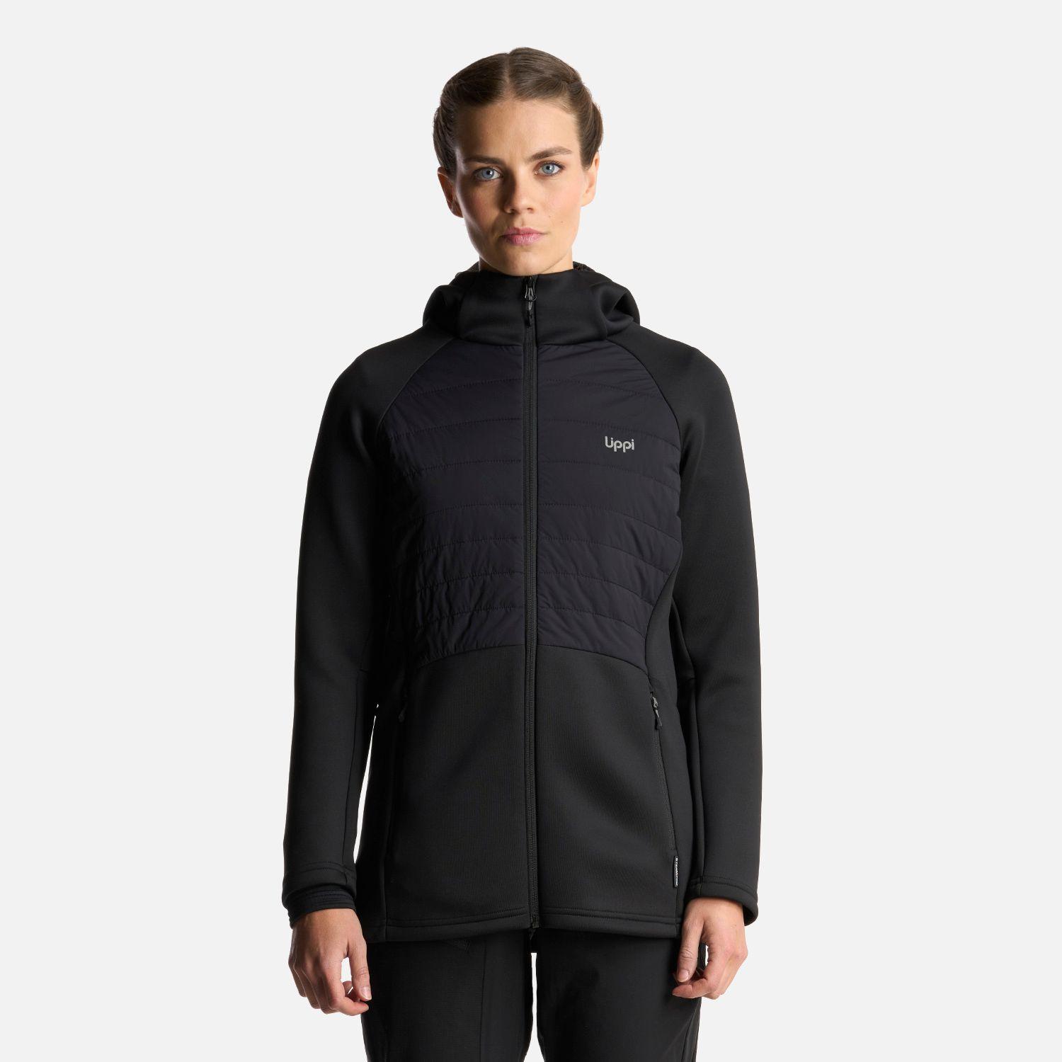 Poleron Mujer ColdMove WindBreaker SteamPro Hoody Jacket Negro Lippi-1