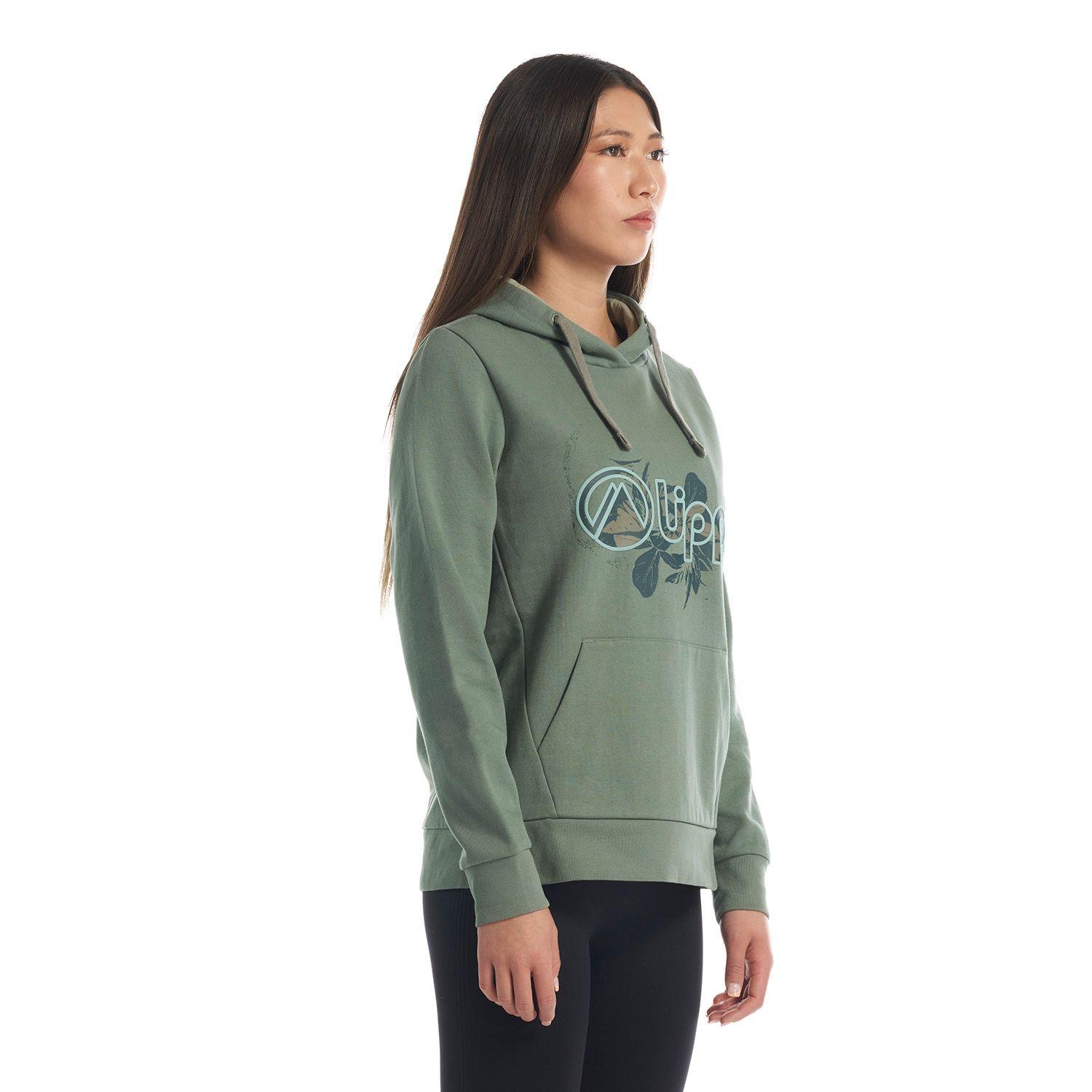 Poleron Mujer Insigne Hoody Sweatshirt Verde Grisaseo Lippi-2