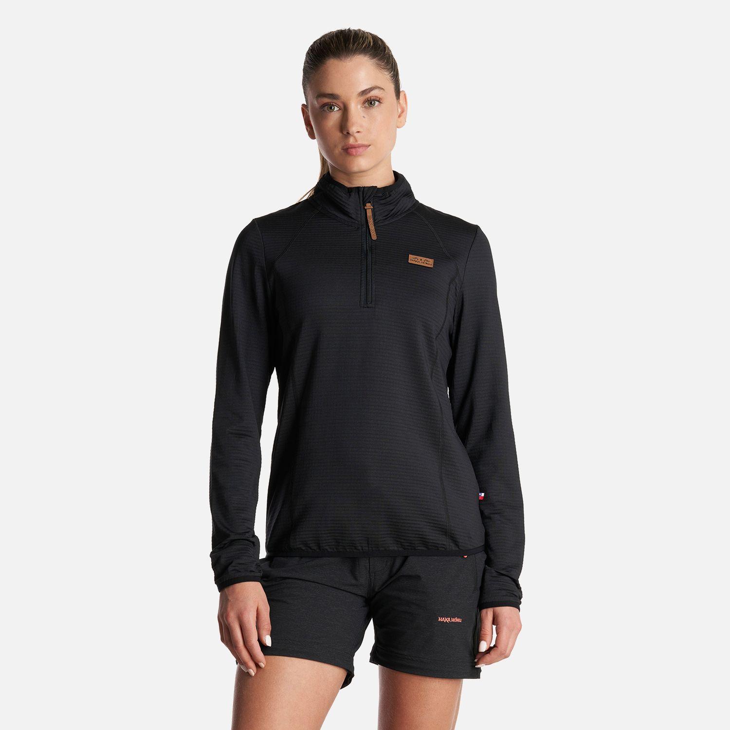 Poleron Mujer Taina Negro Haka Honu V24-1