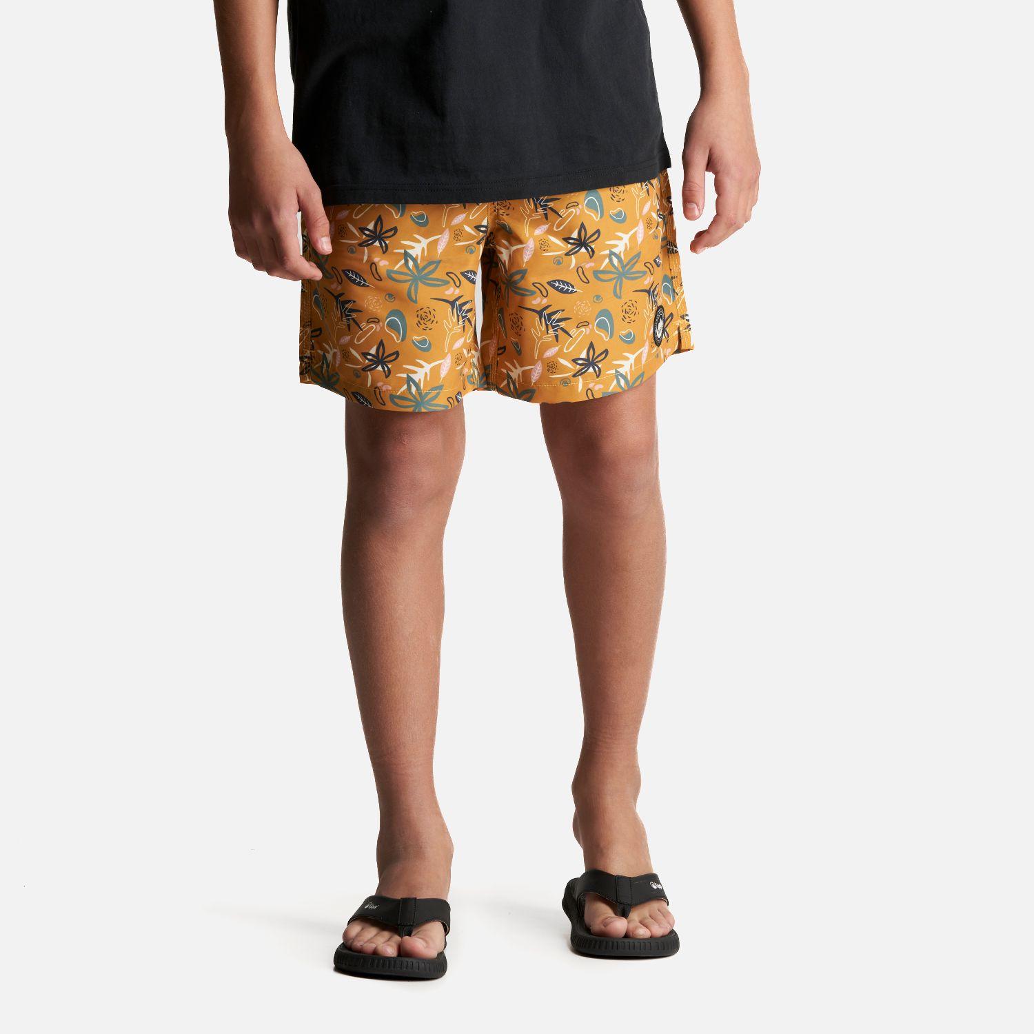 Traje de Baño Teen Boy Aqua Swimwear Print Mostaza Lippi-1