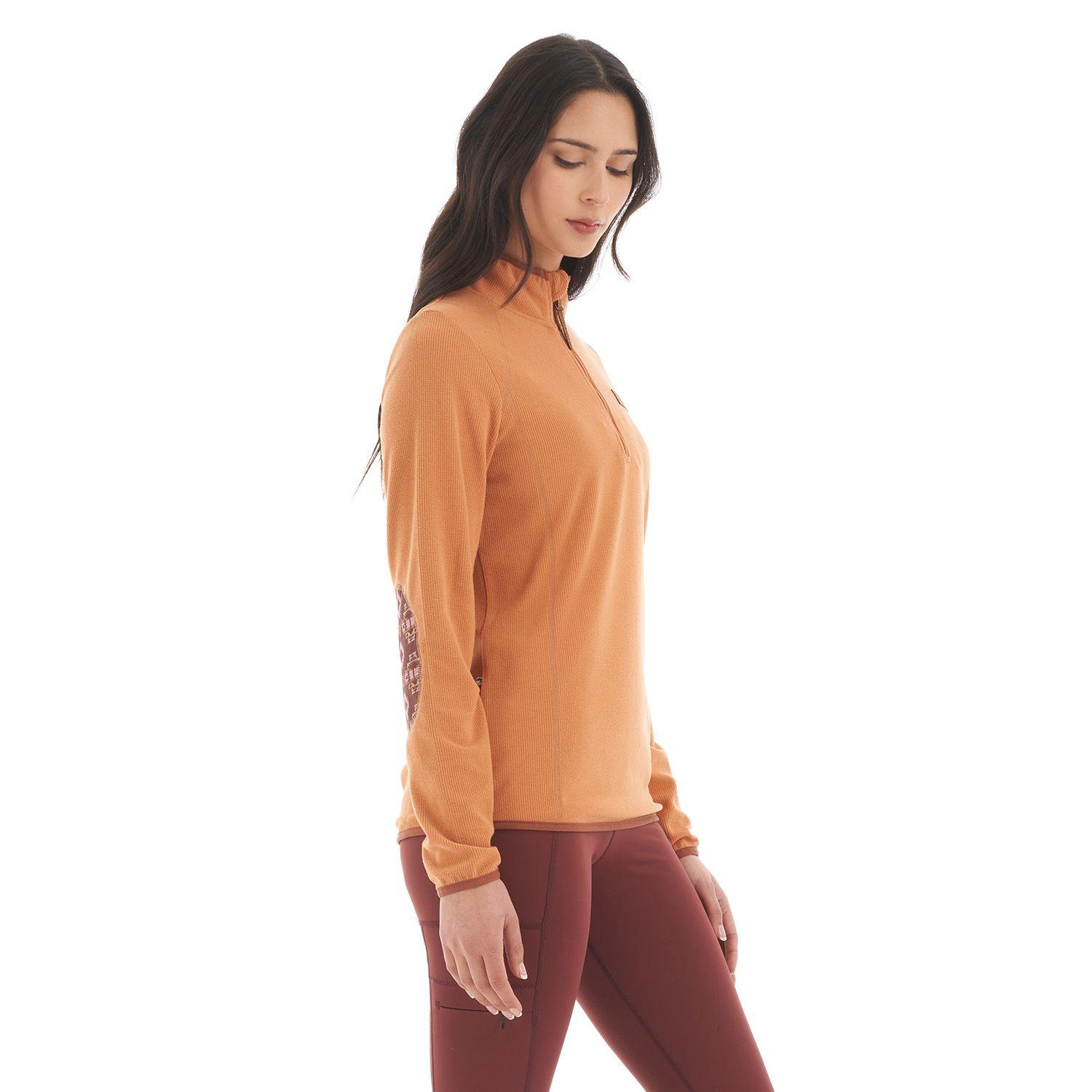 Poleron Mujer Taina Damasco Haka Honu V22-3