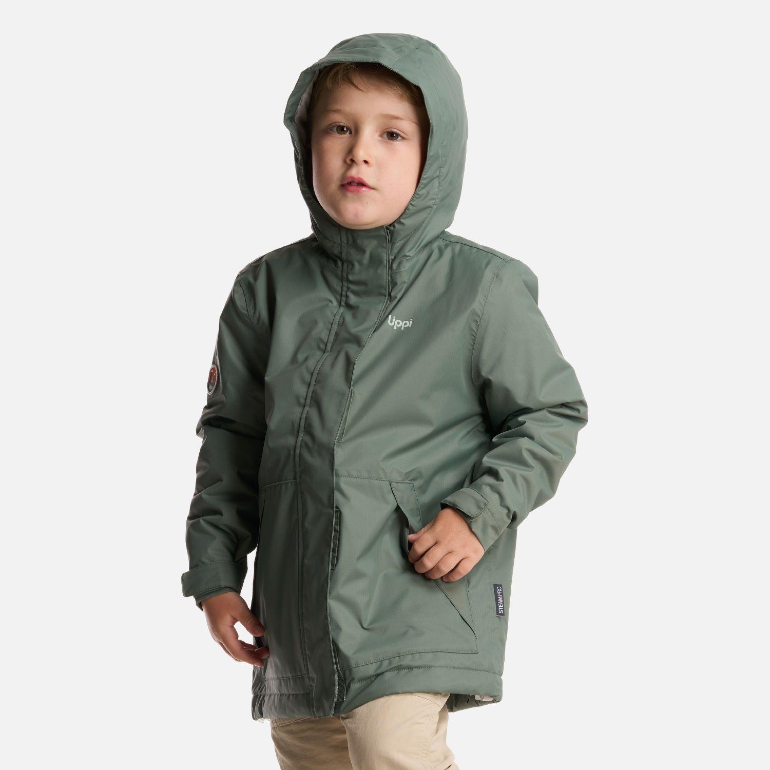 Chaqueta Niño Cold Place B-Dry Hoody Jacket Verde Musgo Lippi-1