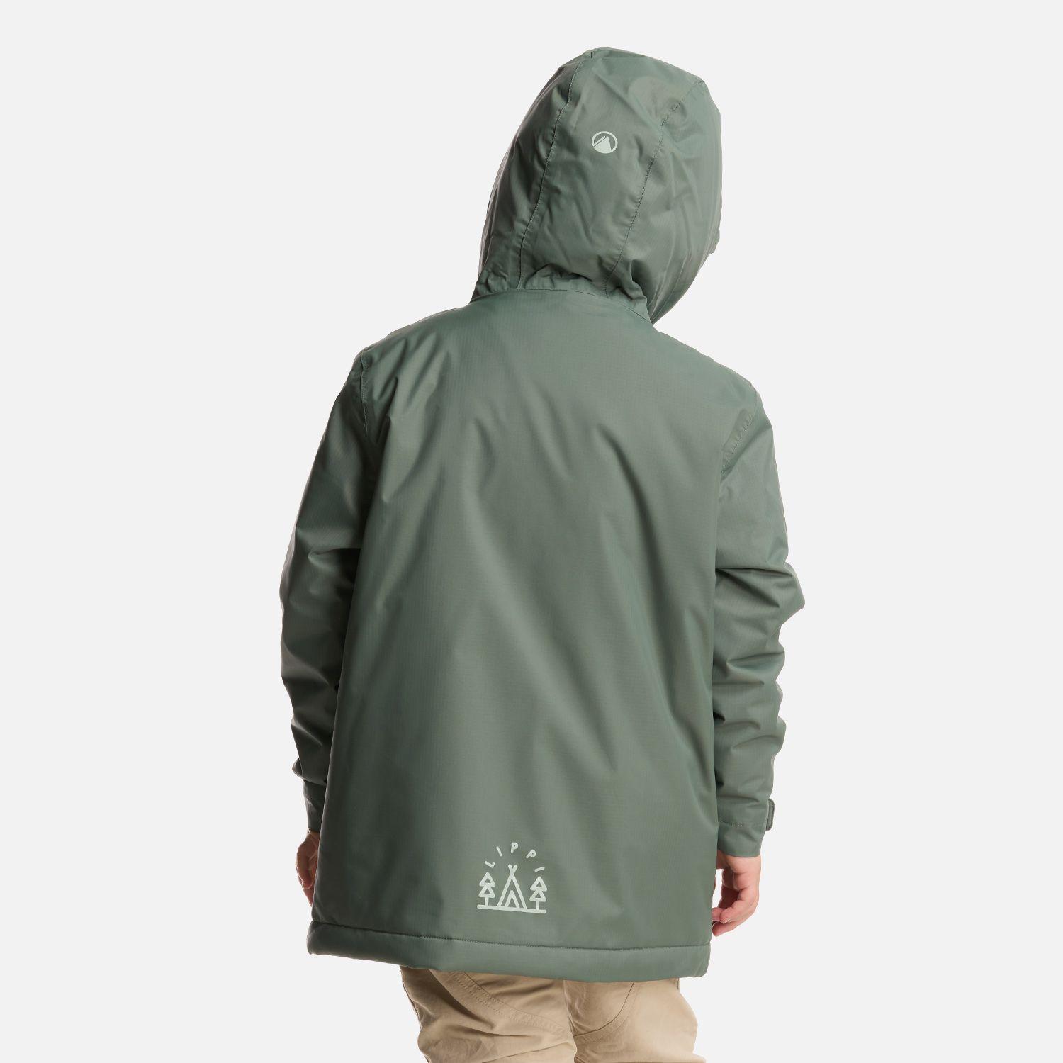 Chaqueta Niño Cold Place B-Dry Hoody Jacket Verde Musgo Lippi-2