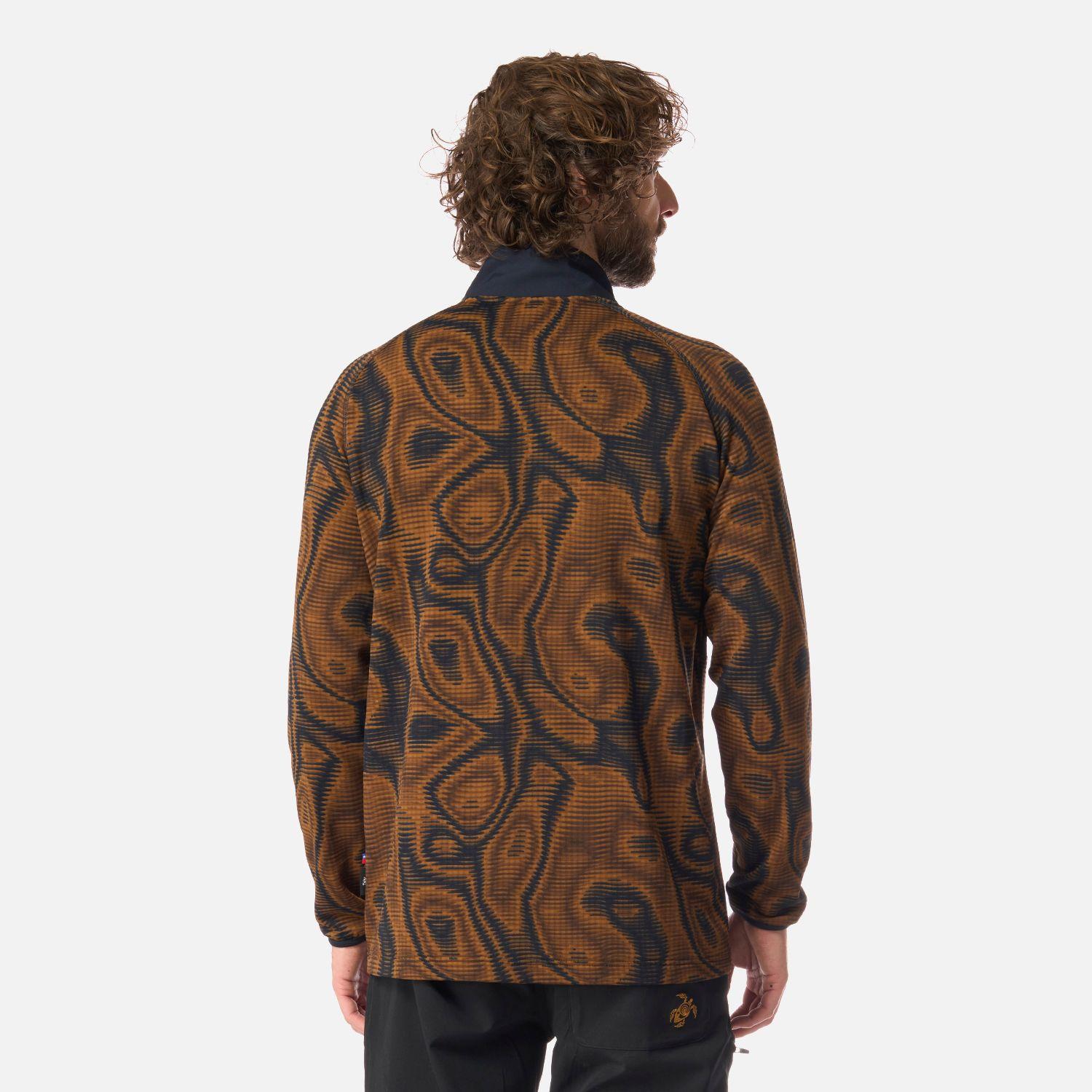 Polerón Hombre Taina Full Zip Print Café Haka Honu I26-2