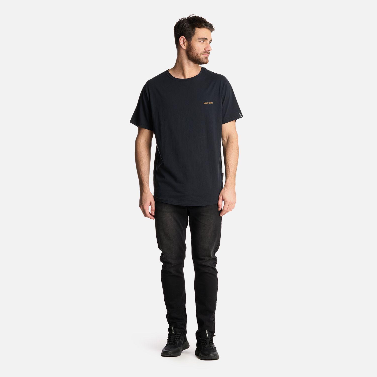 Polera Hombre Natural Negro Haka Honu-4