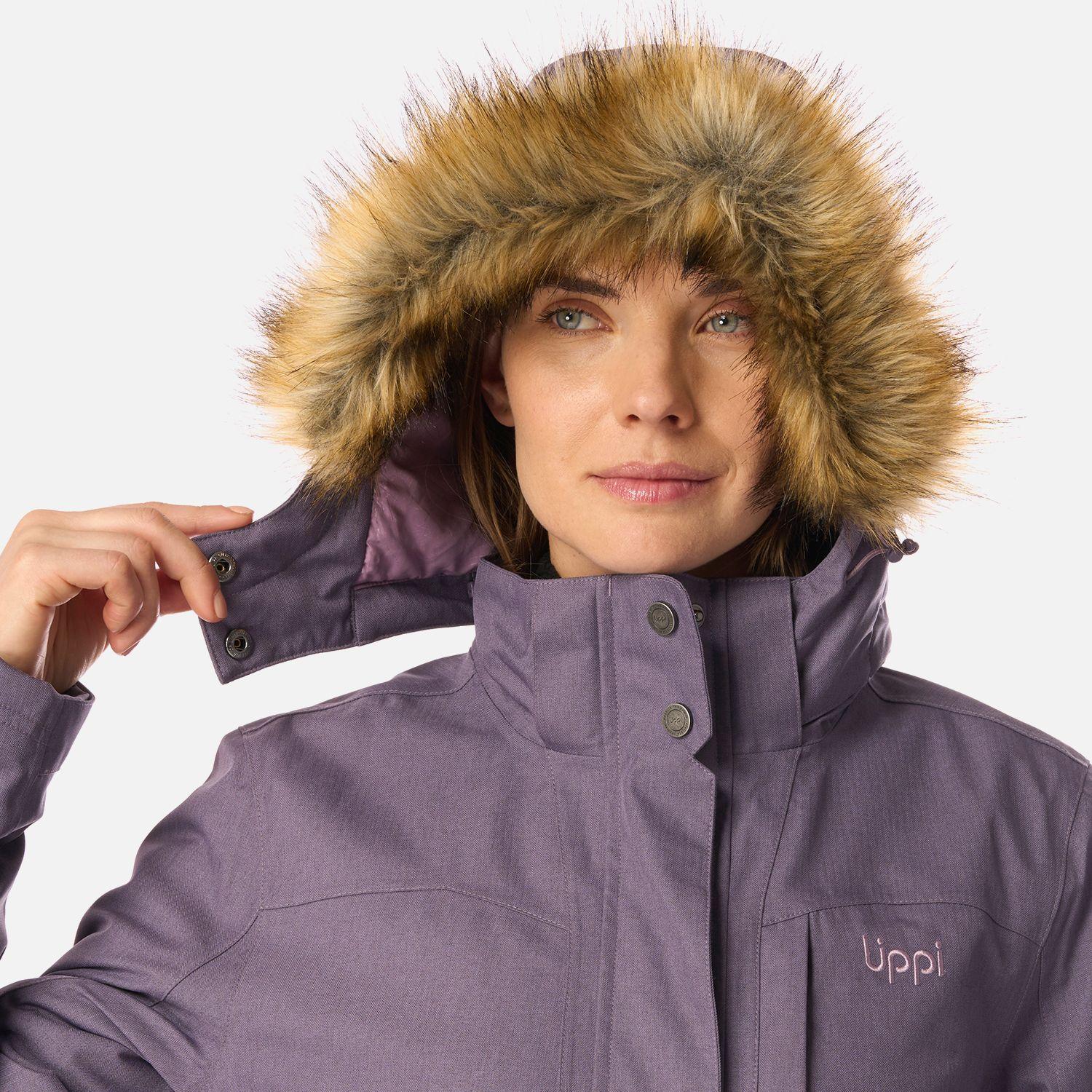 Chaqueta Mujer Roble B-Dry Hoody Jacket Violeta Melange Lippi I26-4