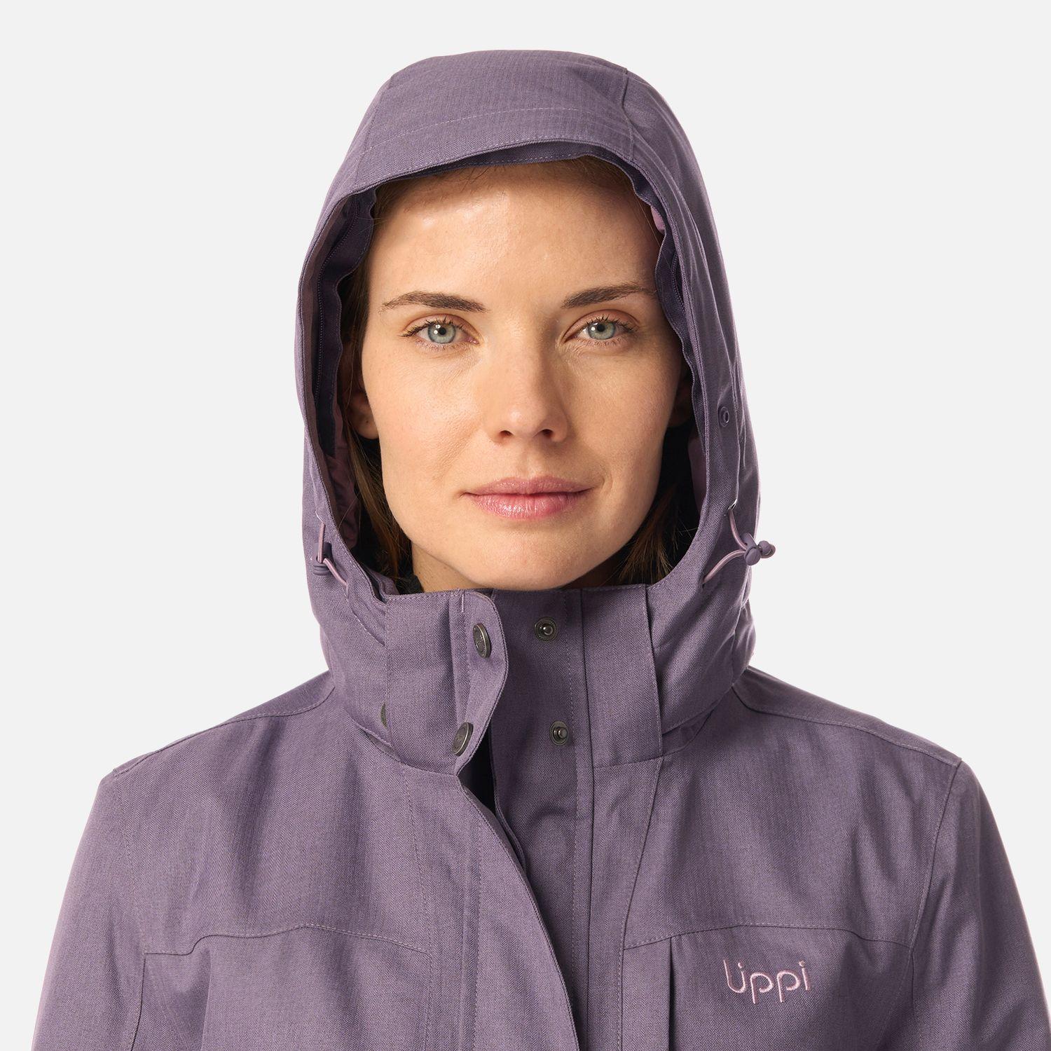 Chaqueta Mujer Roble B-Dry Hoody Jacket Violeta Melange Lippi I26-5