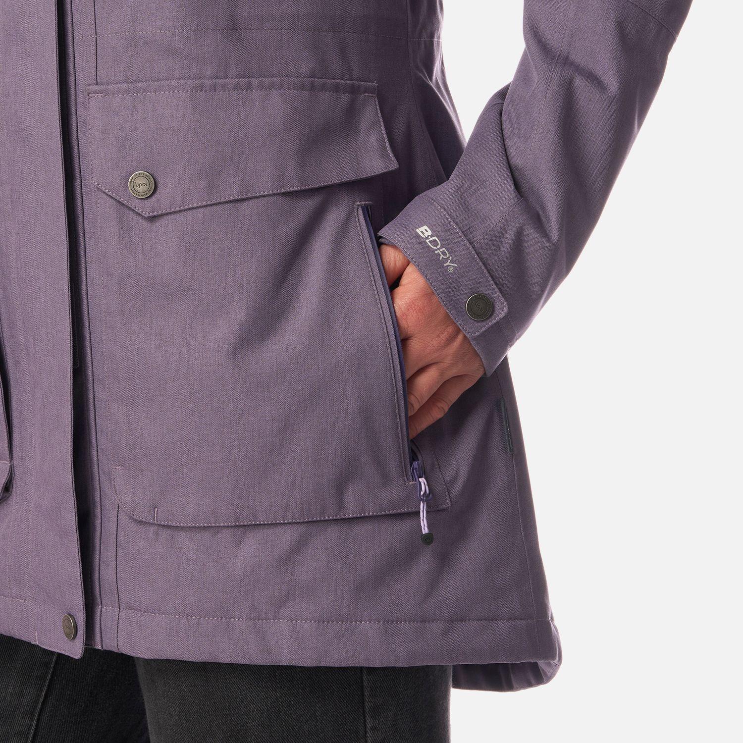 Chaqueta Mujer Roble B-Dry Hoody Jacket Violeta Melange Lippi I26-6