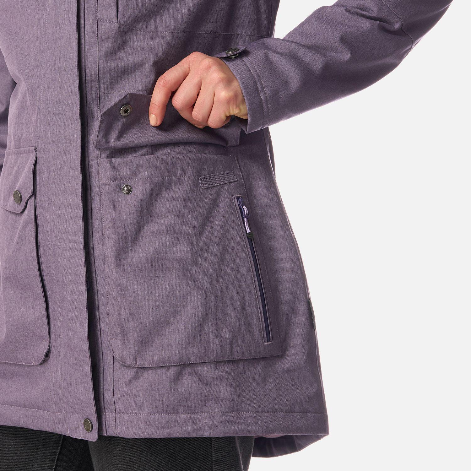 Chaqueta Mujer Roble B-Dry Hoody Jacket Violeta Melange Lippi I26-7