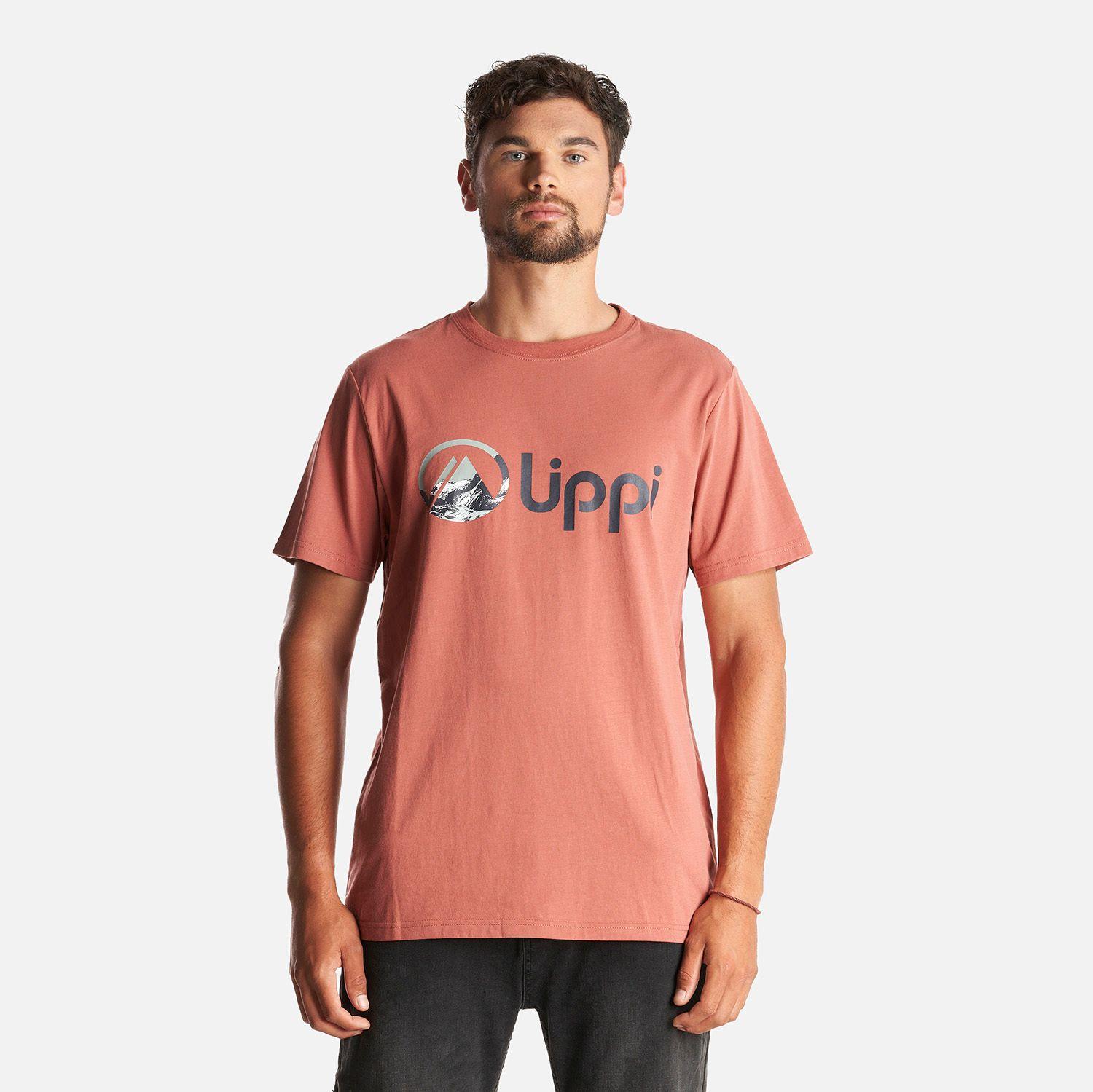 Polera Hombre Logo Lippi T-shirt Terracota Lippi I23-1