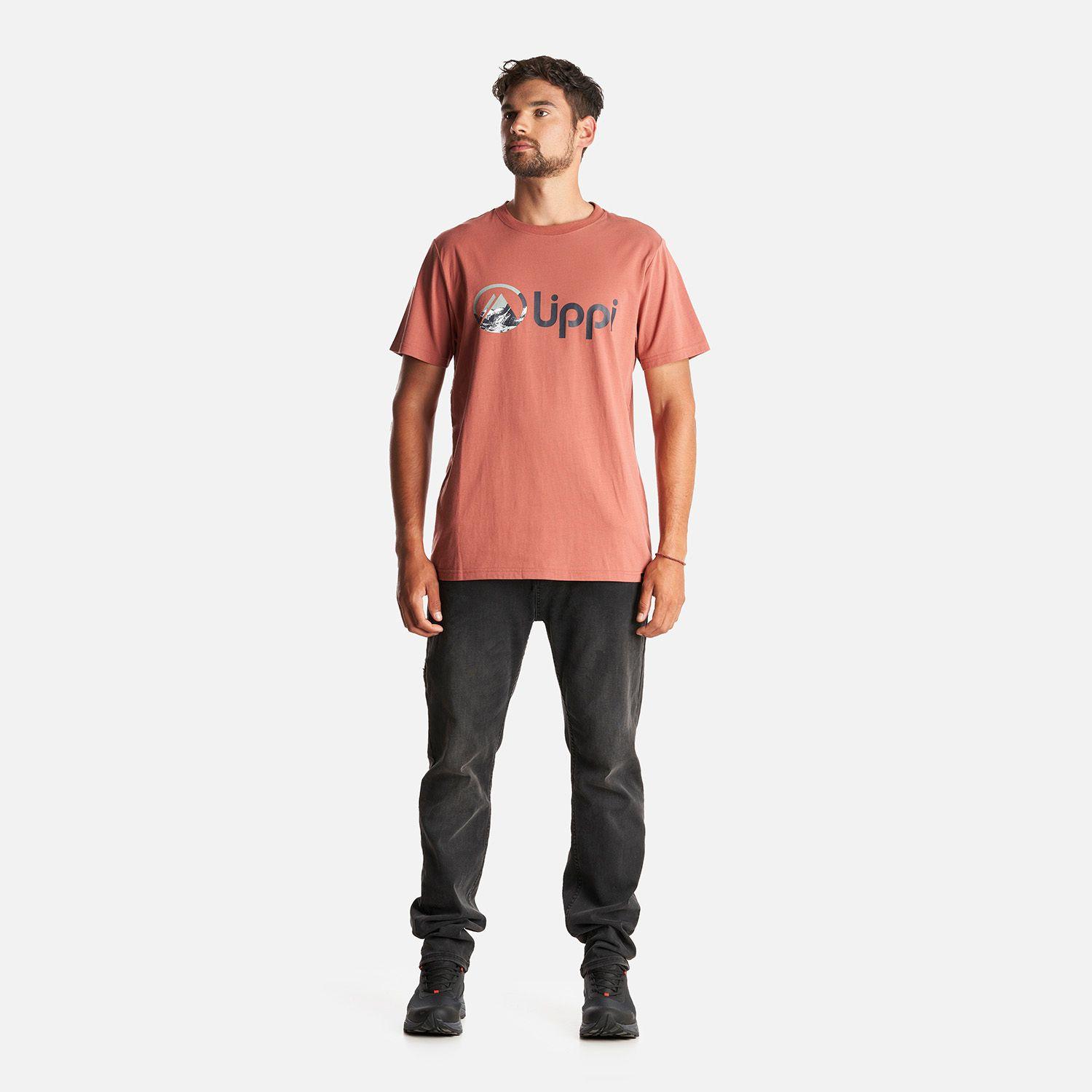 Polera Hombre Logo Lippi T-shirt Terracota Lippi I23-5