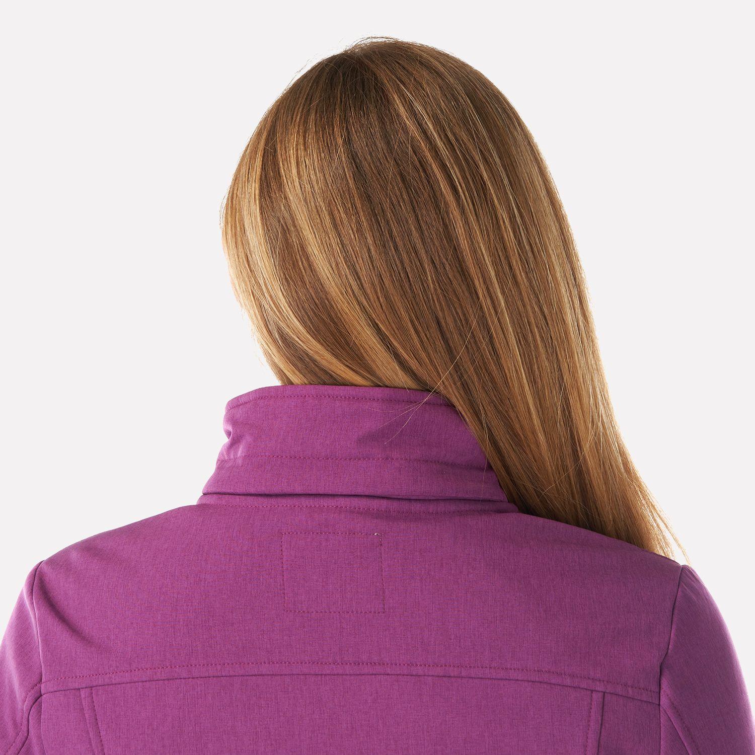 Chaqueta Mujer Macaya Softshell Hoody Jacket Melange Purpura Lippi-4