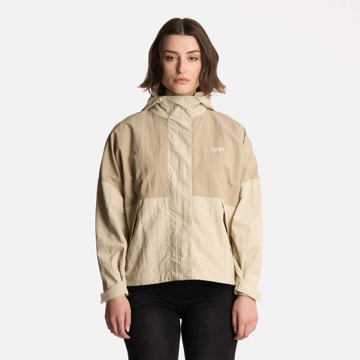 Chaqueta Mujer CityMe WindBreaker Hoody Jacket Taupe Lippi-0