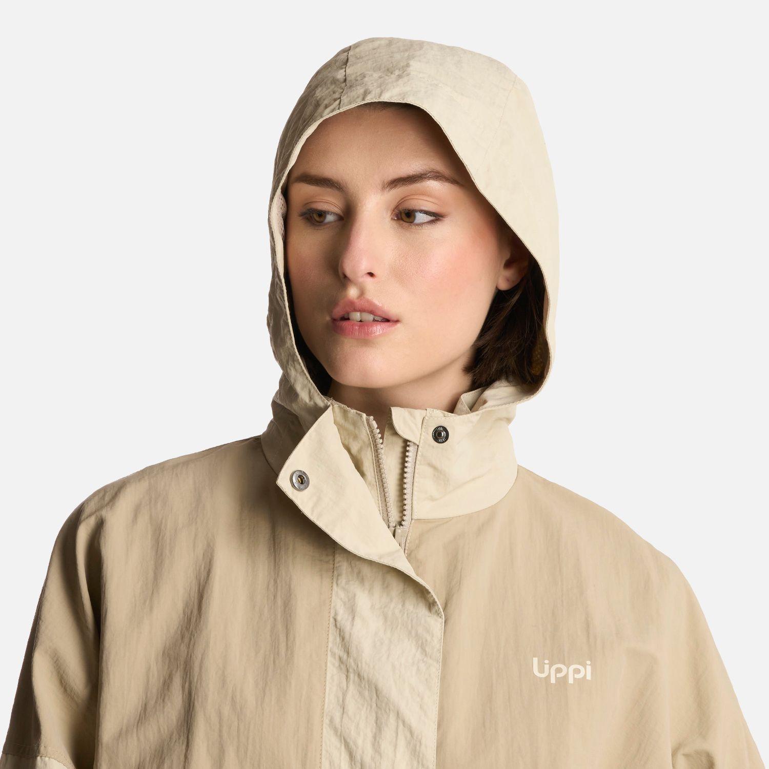 Chaqueta Mujer CityMe WindBreaker Hoody Jacket Taupe Lippi-3