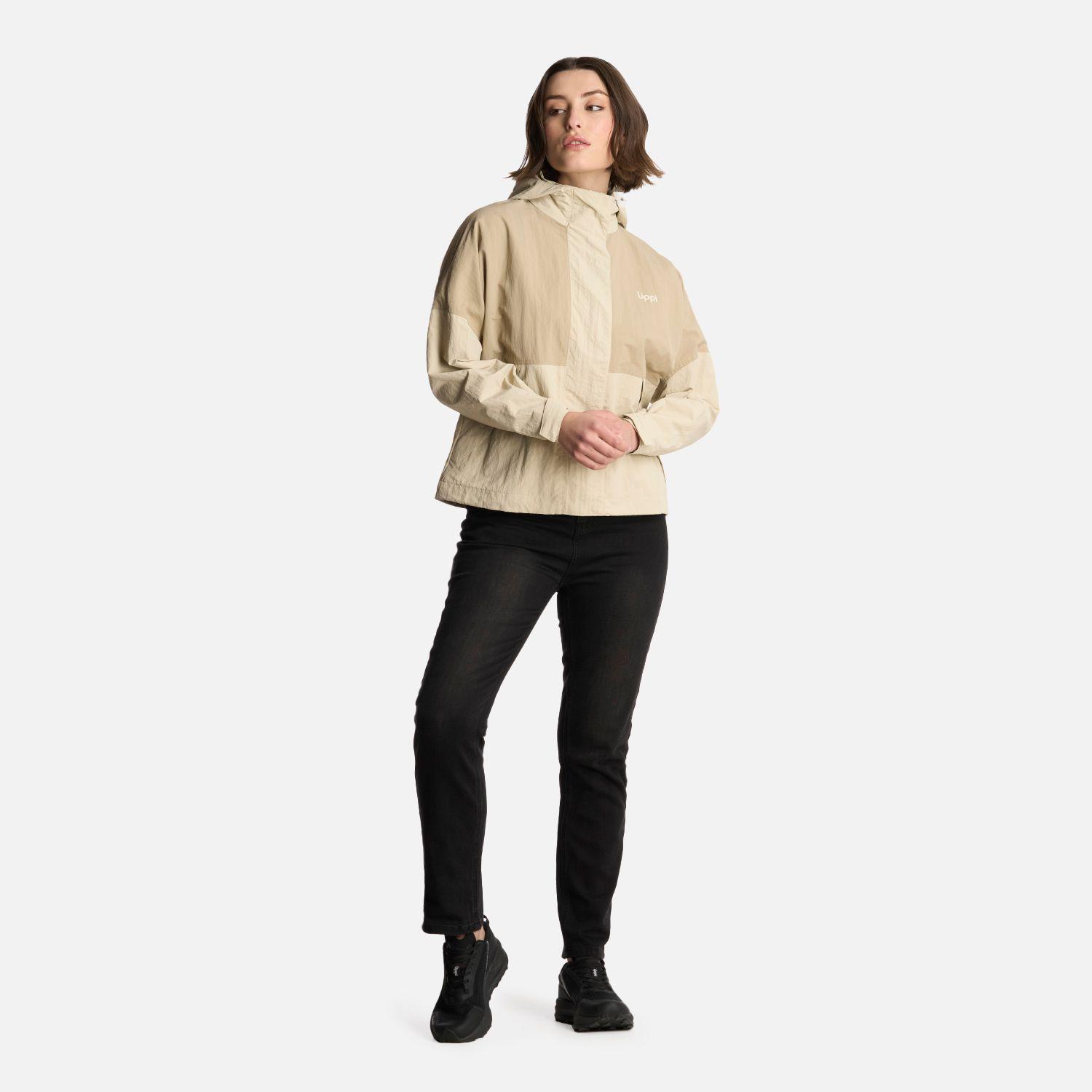 Chaqueta Mujer CityMe WindBreaker Hoody Jacket Taupe Lippi-7
