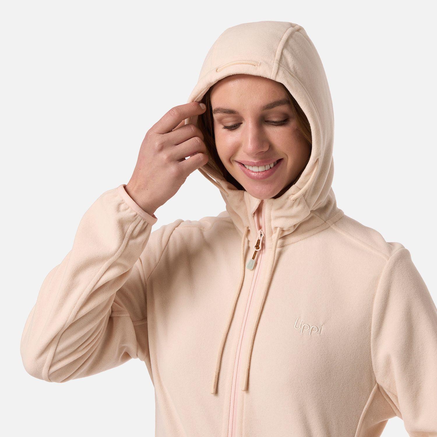 Polar Mujer Stripes Nano-F Full Zip Hoody Damasco Lippi V26-3