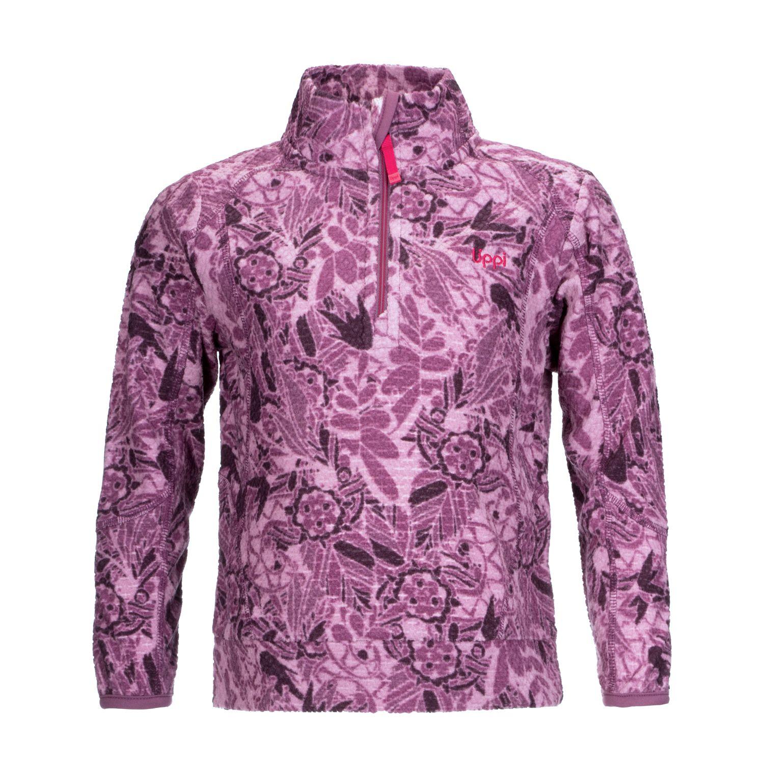 Poleron Niña Saltamontes Nano-F 1/4 Zip Print Uva Lippi-0