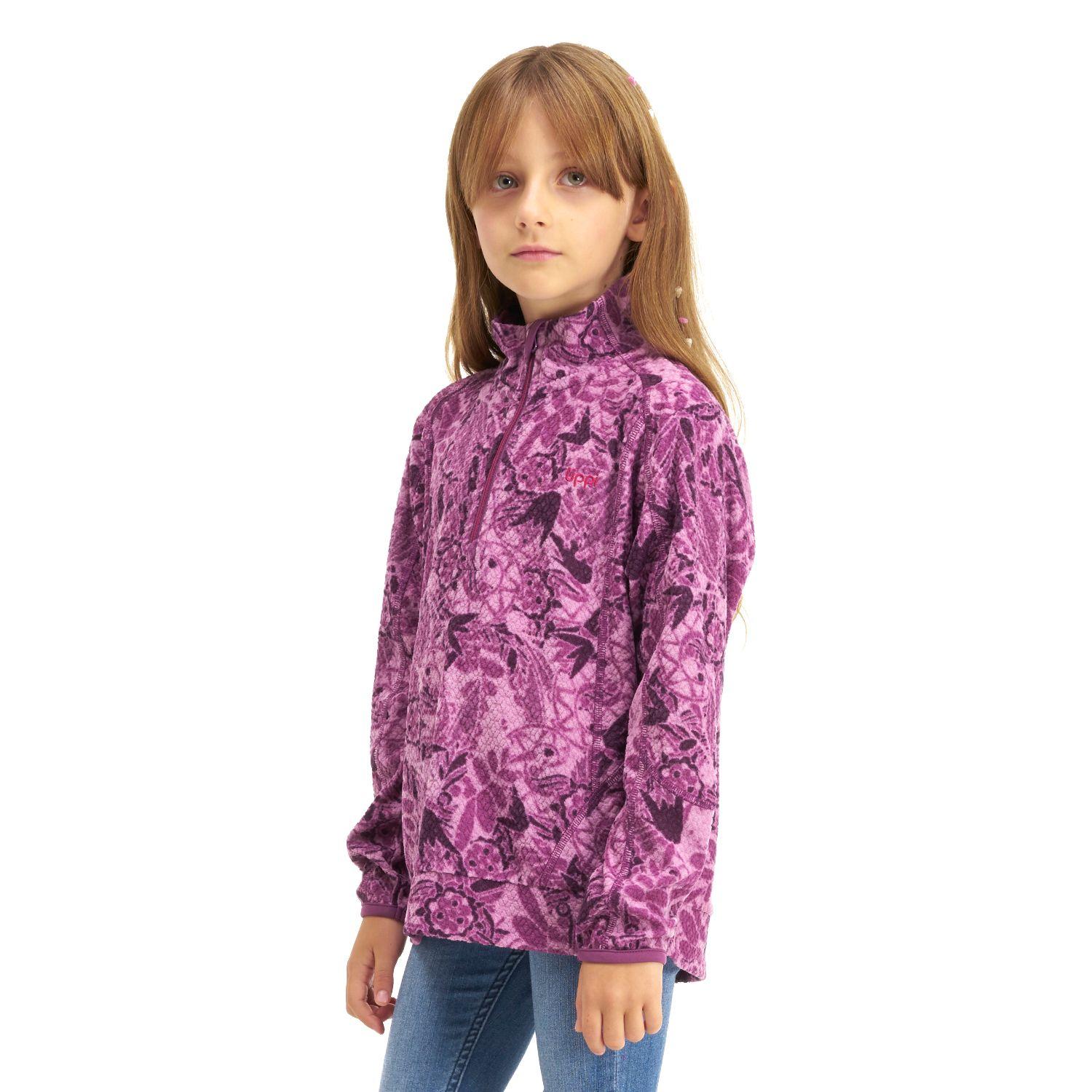 Poleron Niña Saltamontes Nano-F 1/4 Zip Print Uva Lippi-2