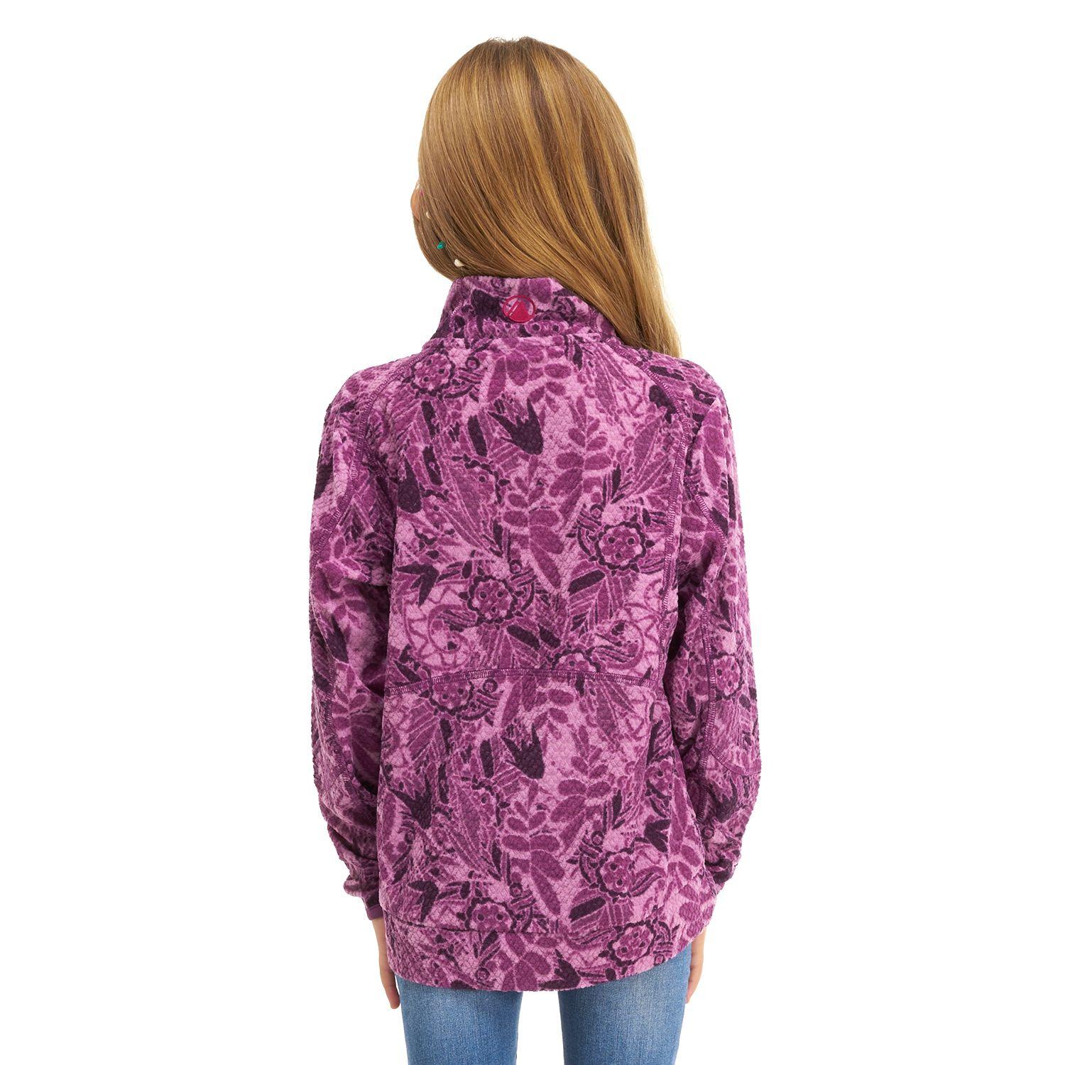 Poleron Niña Saltamontes Nano-F 1/4 Zip Print Uva Lippi-3