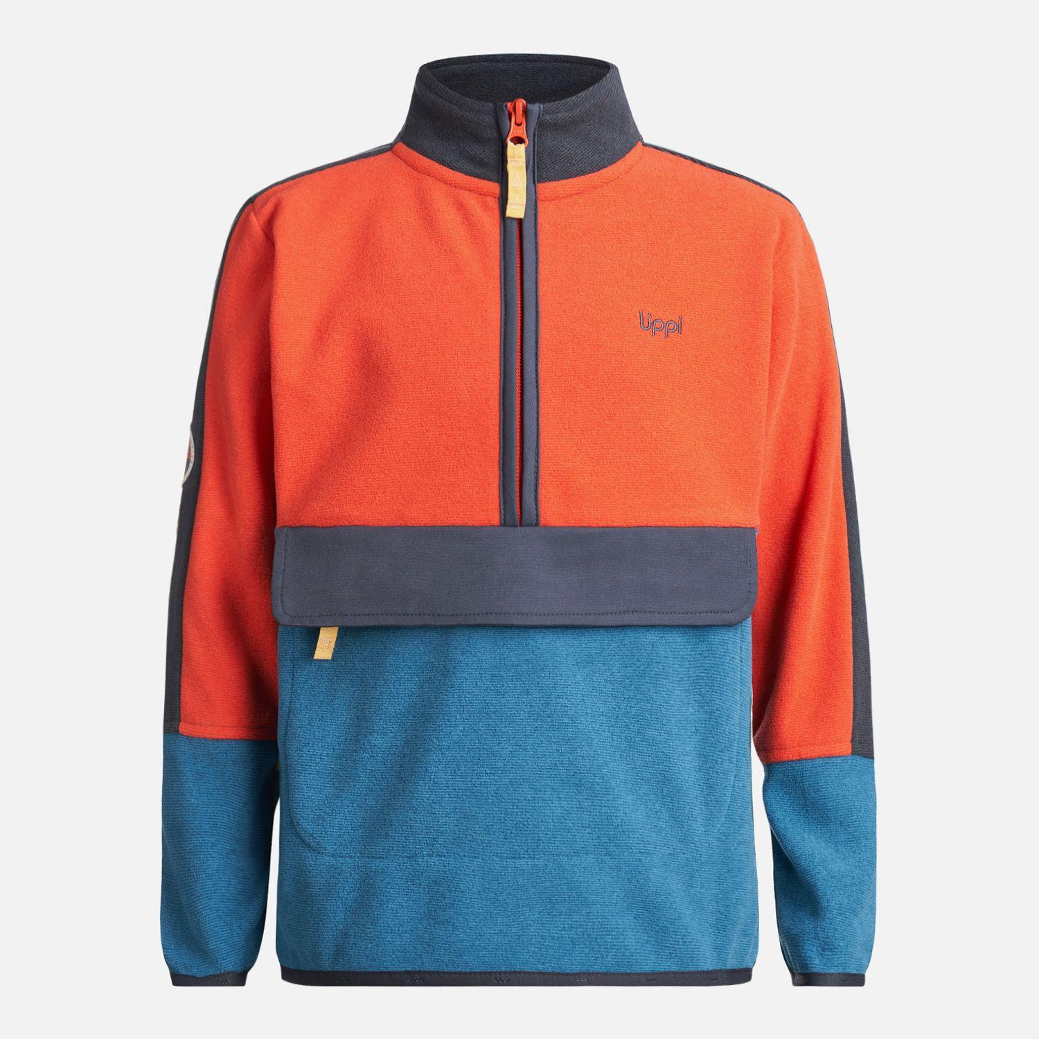 Poleron Niño FirePlace 1/4 Zip Sweatshirt Azul Lippi-0