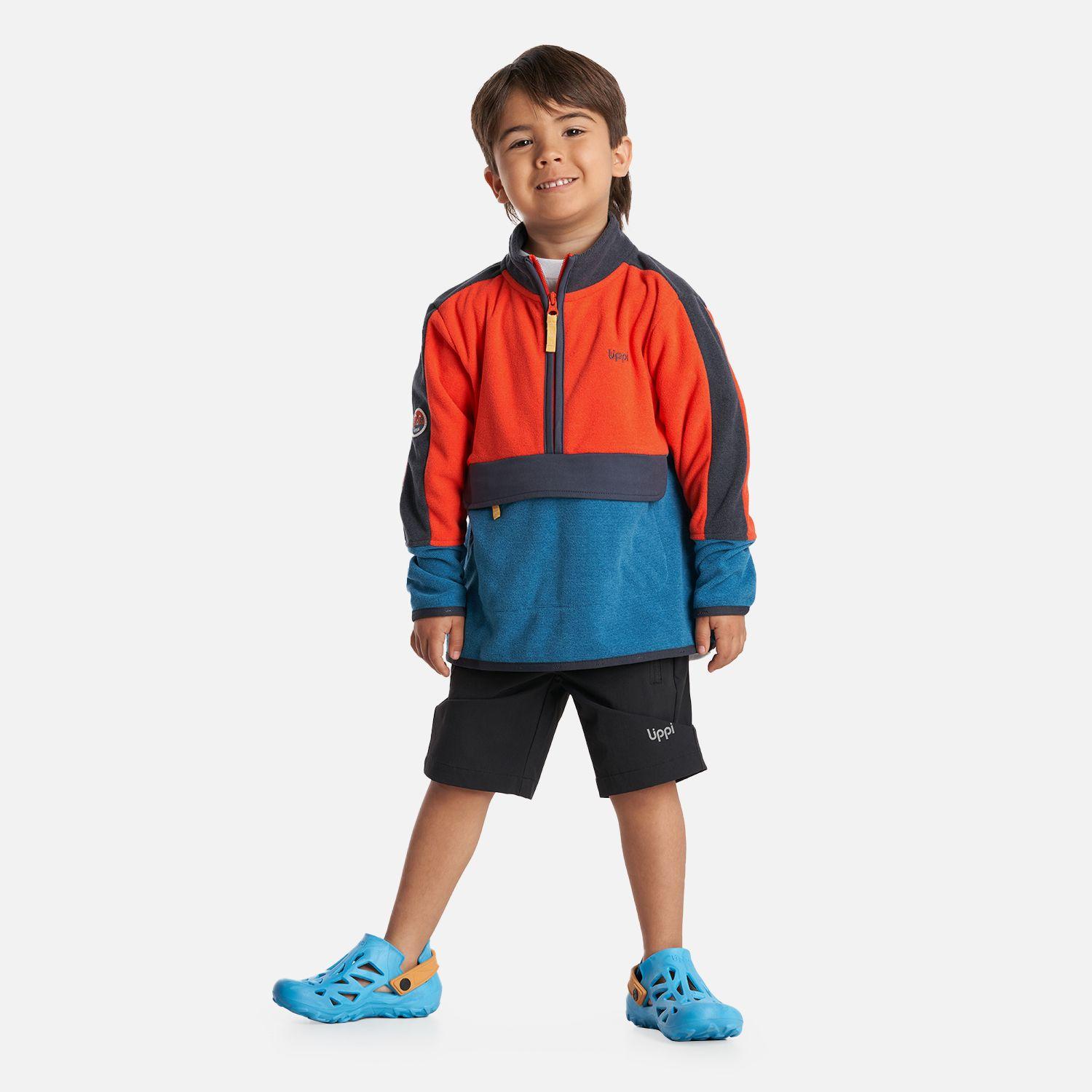 Poleron Niño FirePlace 1/4 Zip Sweatshirt Azul Lippi-5